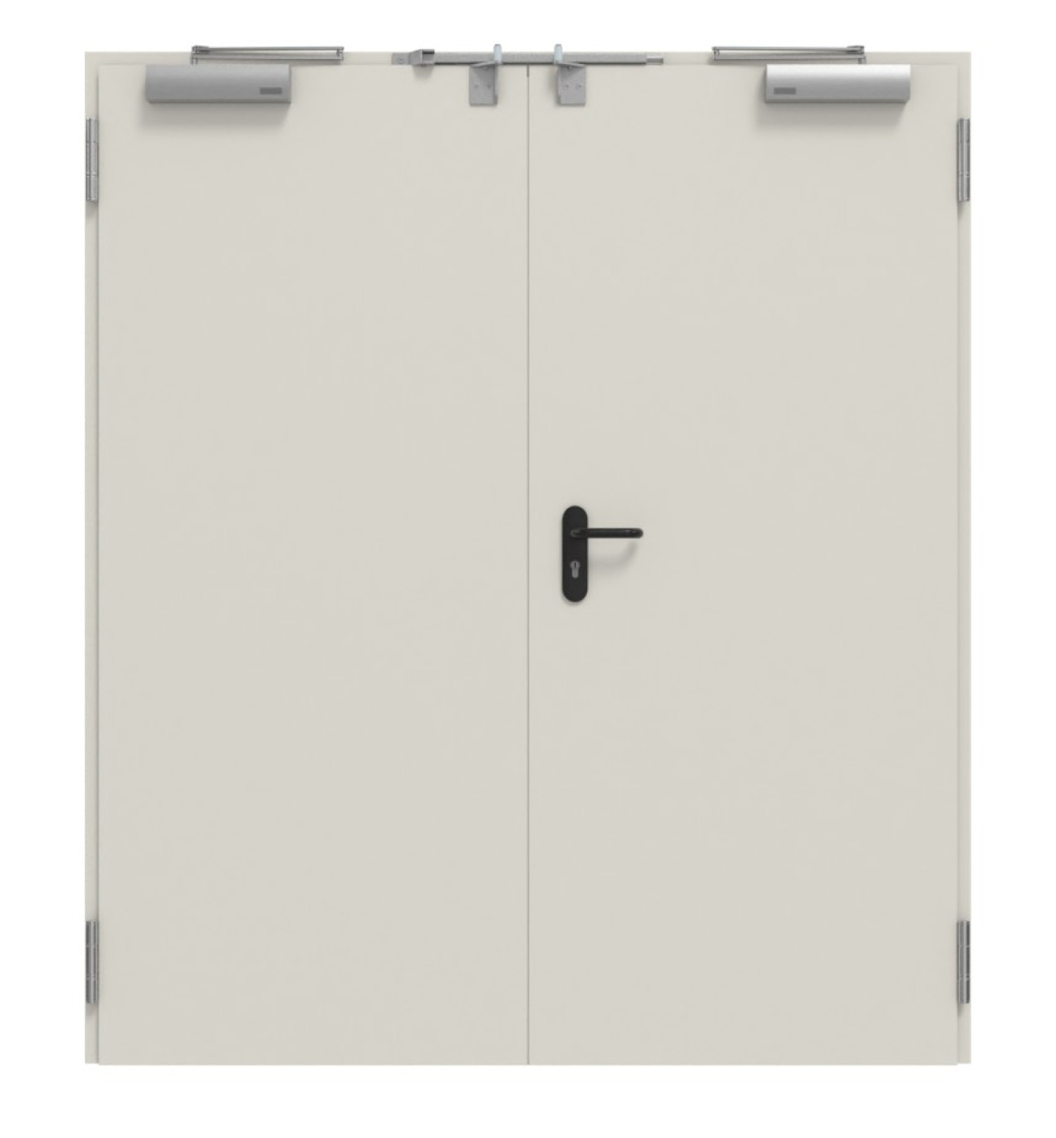 TECKENTRUP Außentür-Set 2-flg. Stahl mit Feuerschutzfunktion EI2 30-C5-SA 62-2 inkl. Eckzarge