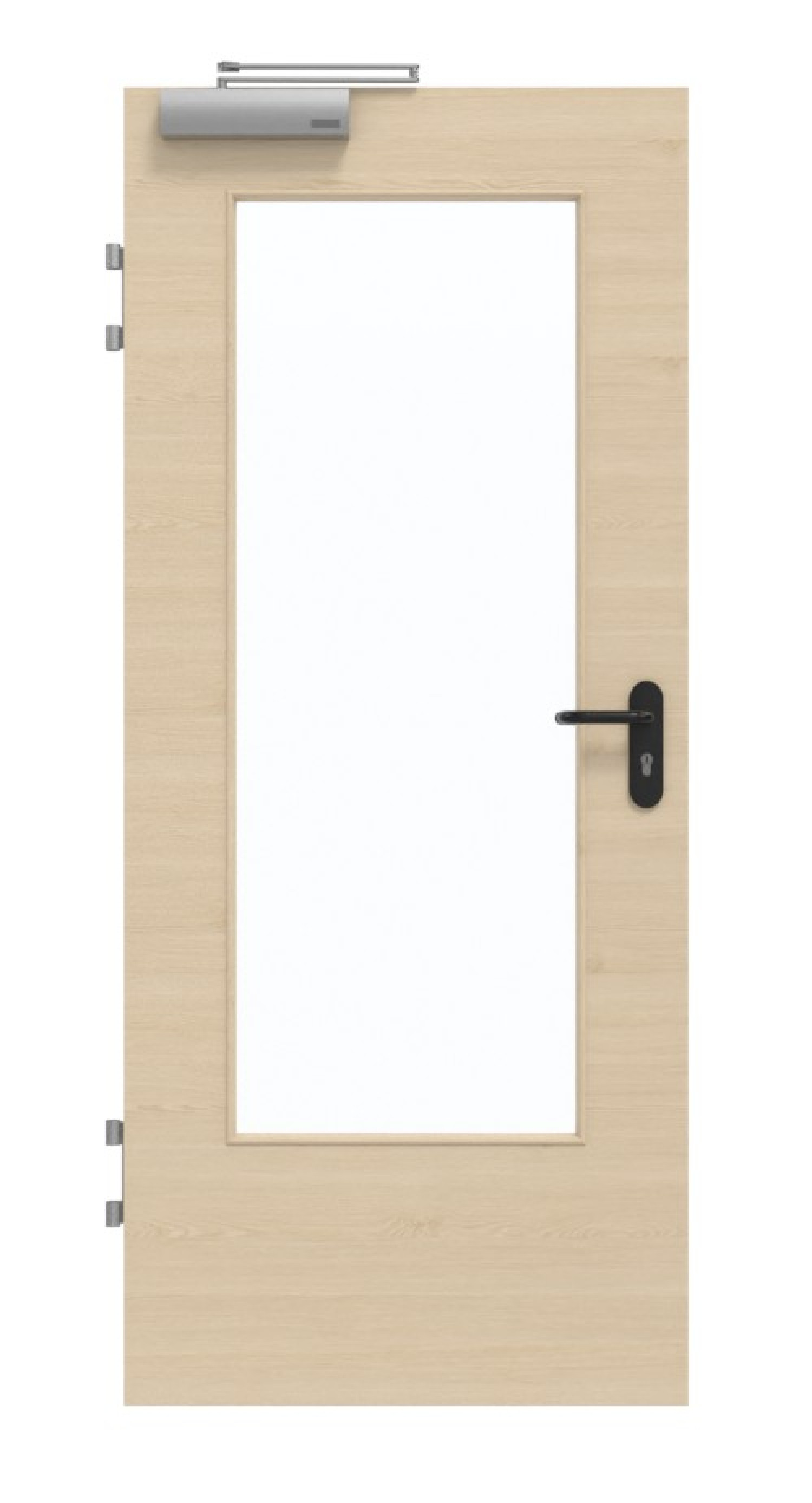 GARANT Brandschutztür T30 Quer Authentic Sand GCK08 mit Lichtausschnitt LA-DIN