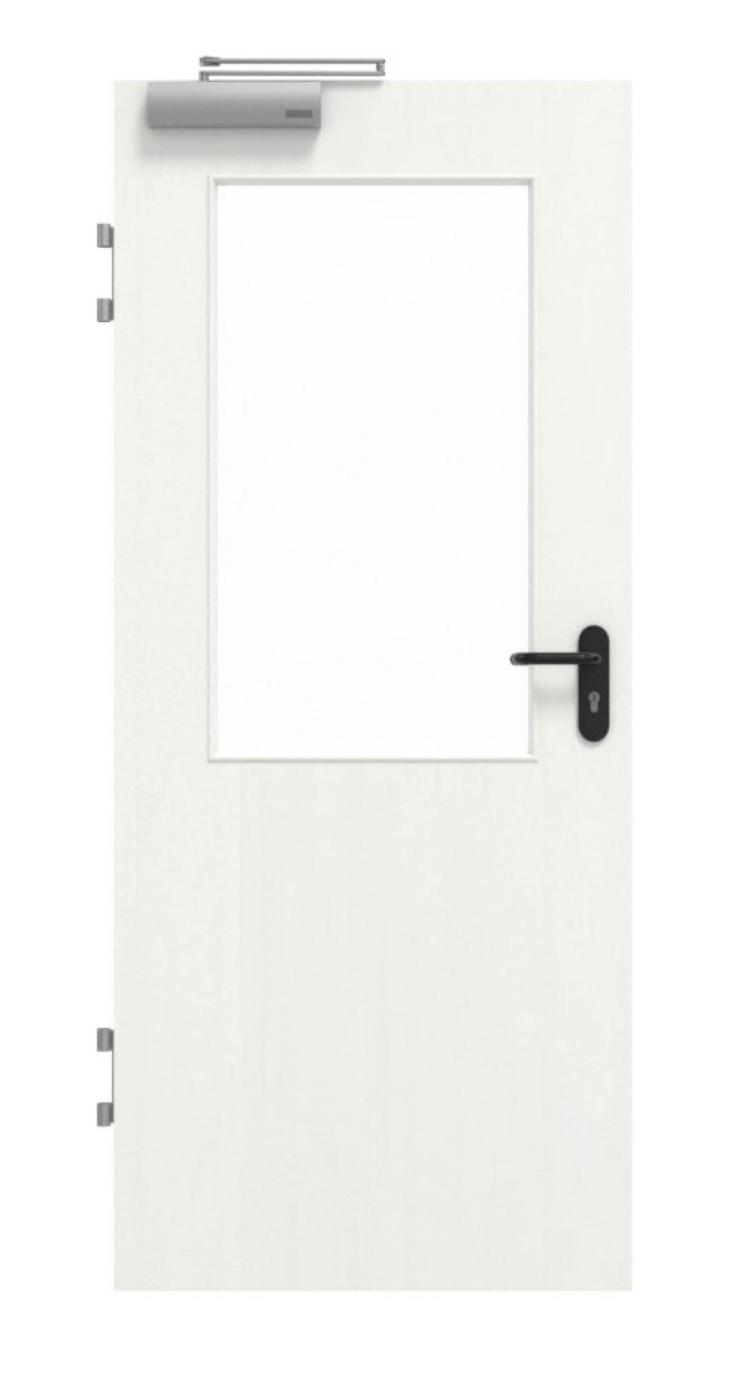 GARANT Brandschutztür T30 Authentic Bianco GCK08 mit Lichtausschnitt LA-6