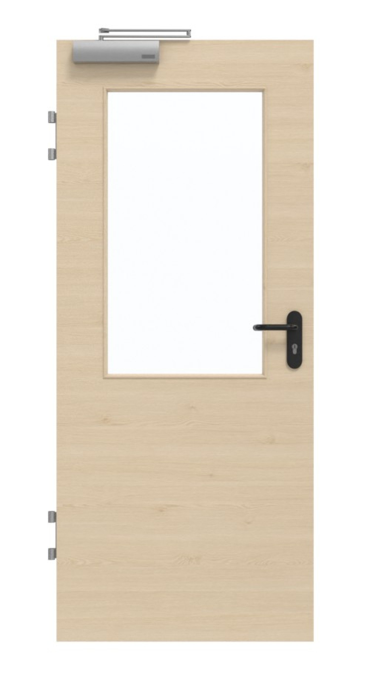 GARANT Brandschutztür T30 Quer Authentic Sand CePaL mit Lichtausschnitt LA-6