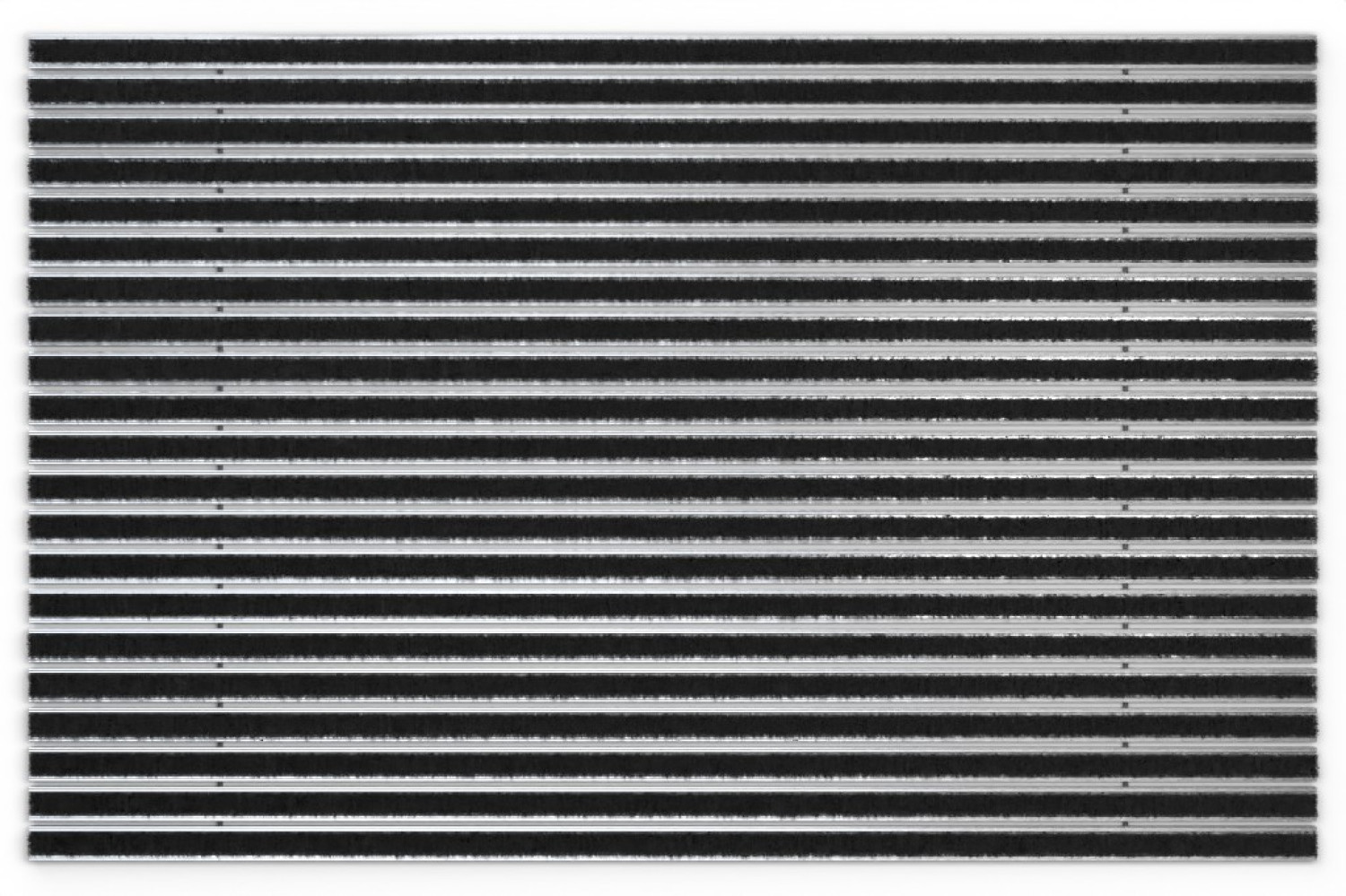 Top-Ansicht von Aluprofilmatte KLASSIK Brush BL01 schwarz - Entrada