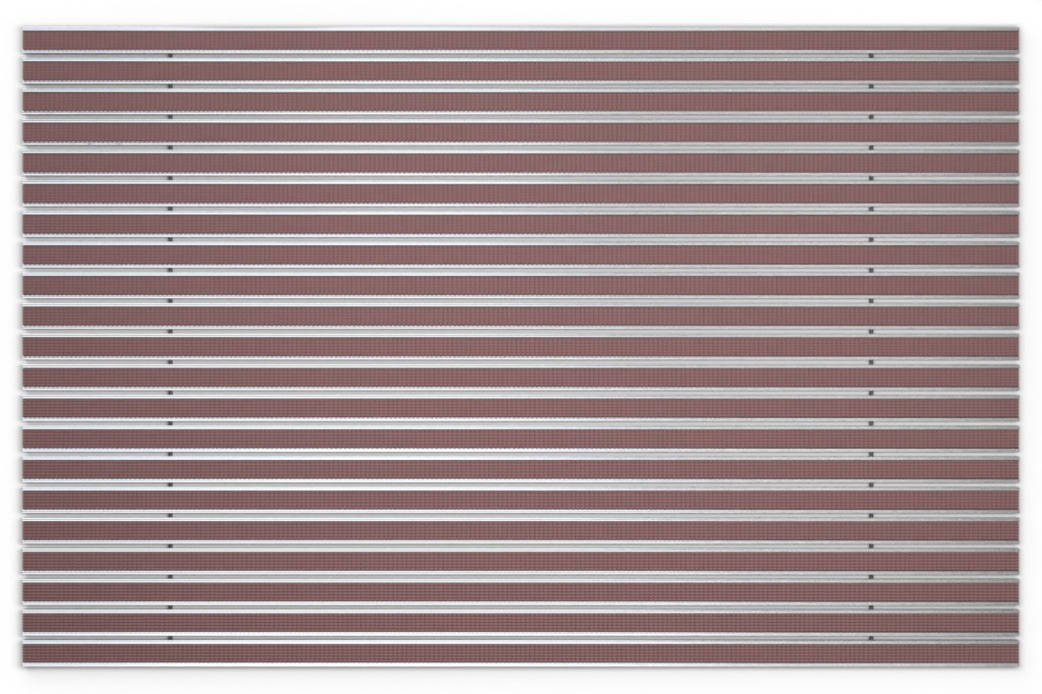Top-Ansicht von Aluprofilmatte KLASSIK Safe R03V braun - Entrada