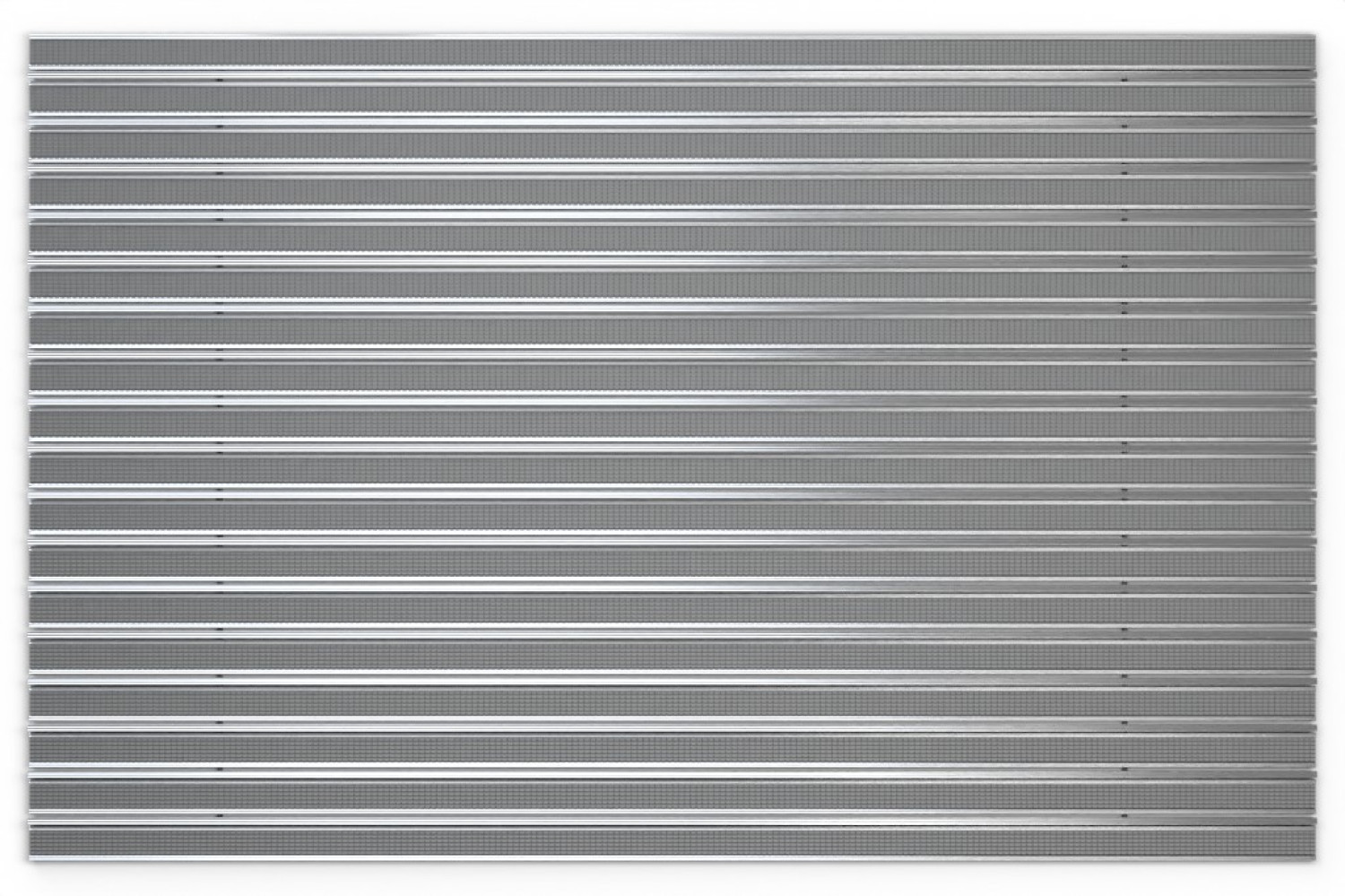 Top-Ansicht von Aluprofilmatte KLASSIK Safe R02V grau / Kratzleiste - Entrada