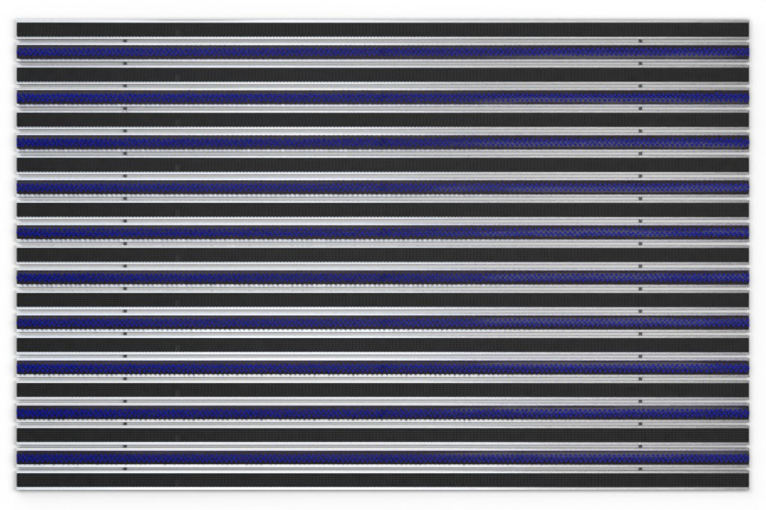 Top-Ansicht von Aluprofilmatte KLASSIK Safe R01V schwarz / Work B06 blau - Entrada