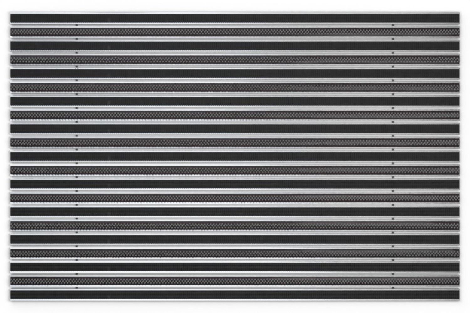Top-Ansicht von Aluprofilmatte KLASSIK Safe R01V schwarz / Work B02 grau - Entrada
