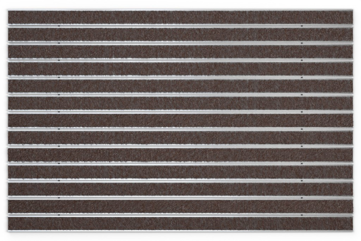 Top-Ansicht von Aluprofilmatte ROYAL Rips T08PP braun - Entrada
