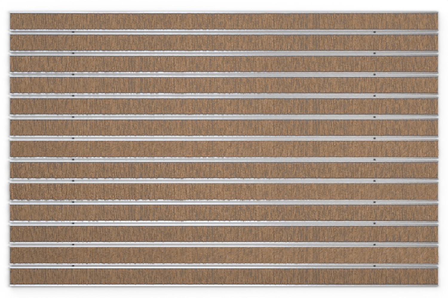 Top-Ansicht von Aluprofilmatte ROYAL Rips T11PP kokos - Entrada