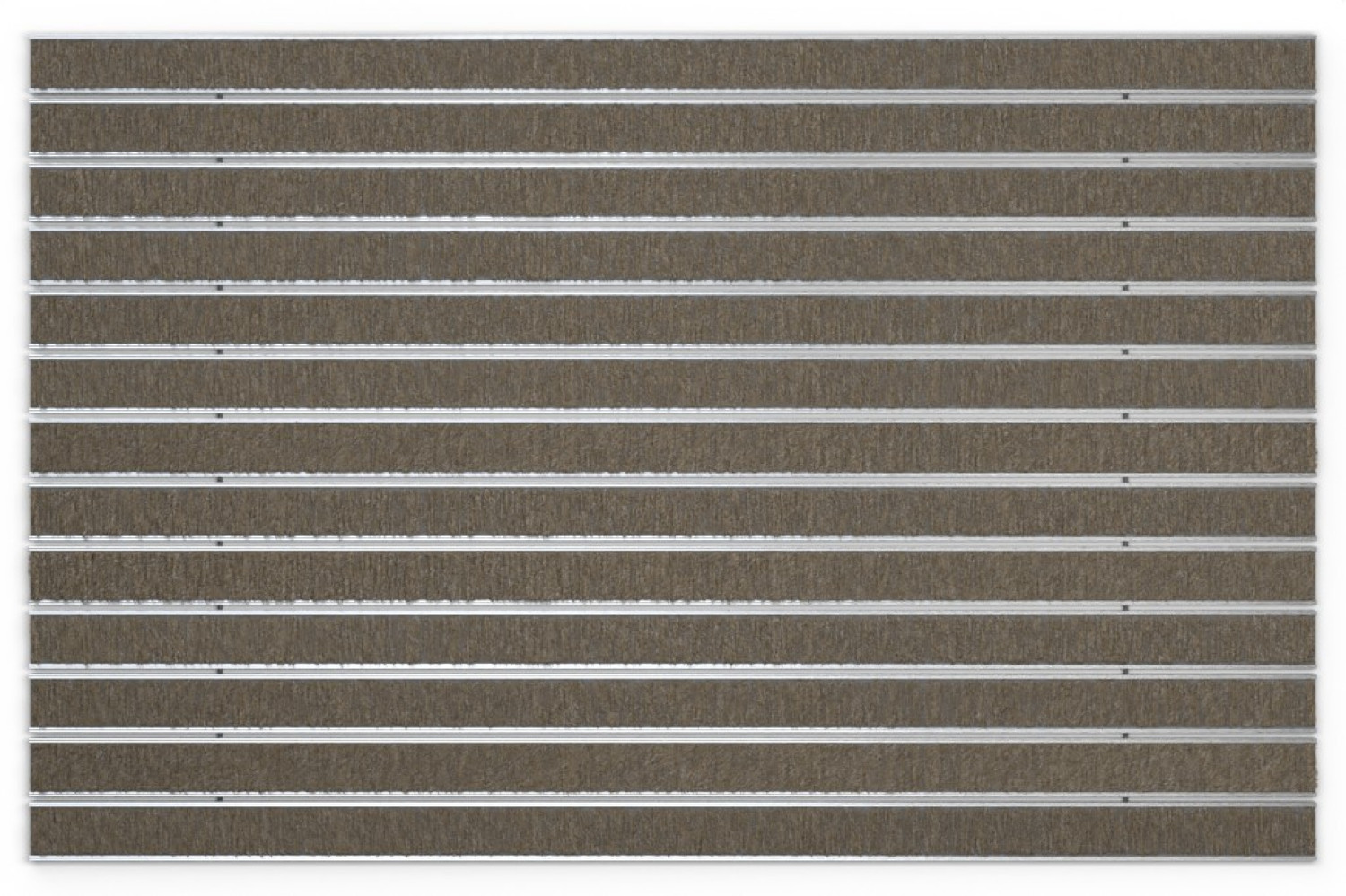Top-Ansicht von Aluprofilmatte ROYAL Rips T12PP sand - Entrada