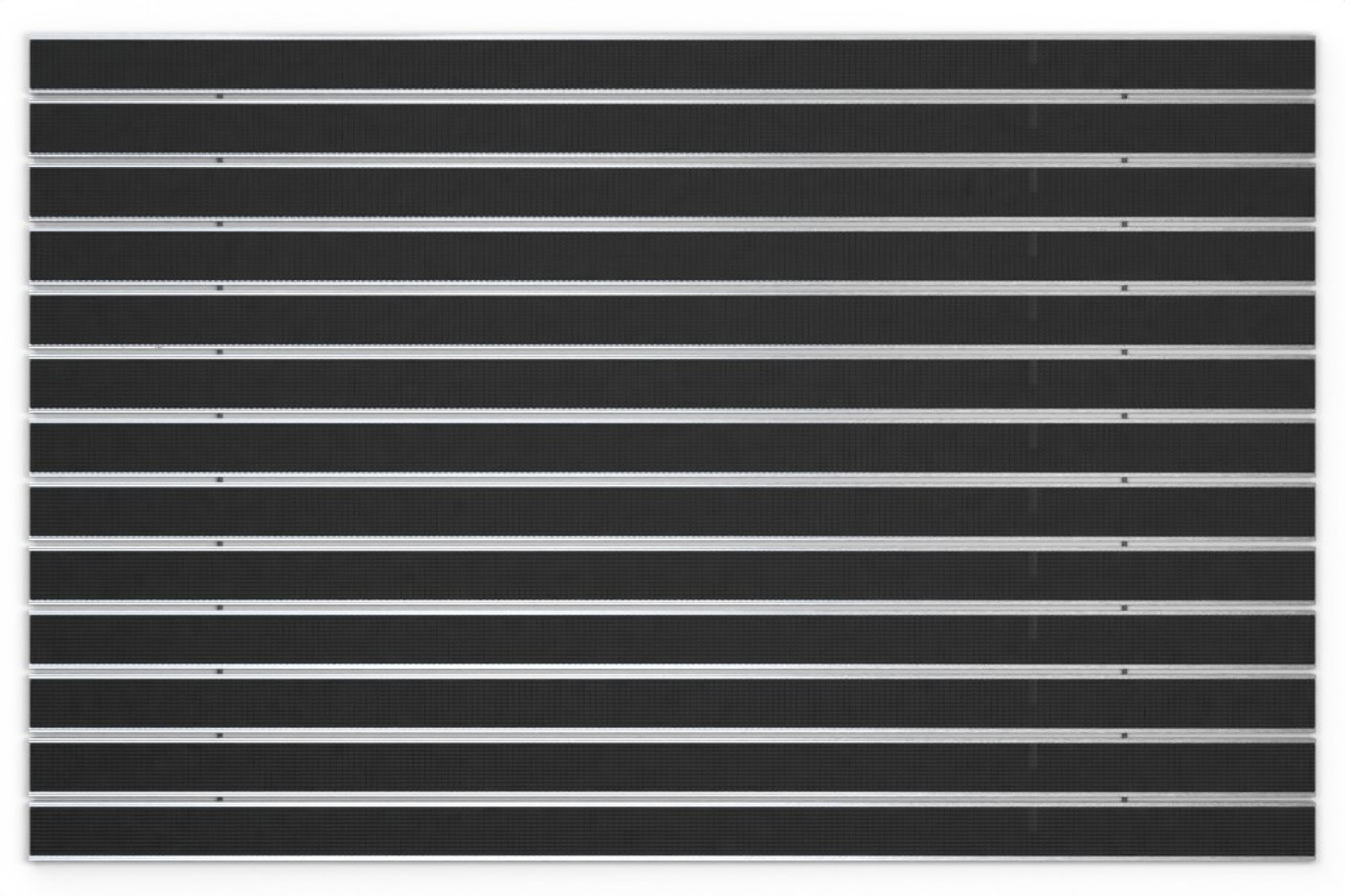 Top-Ansicht von Aluprofilmatte ROYAL Rips T01PP schwarz - Entrada