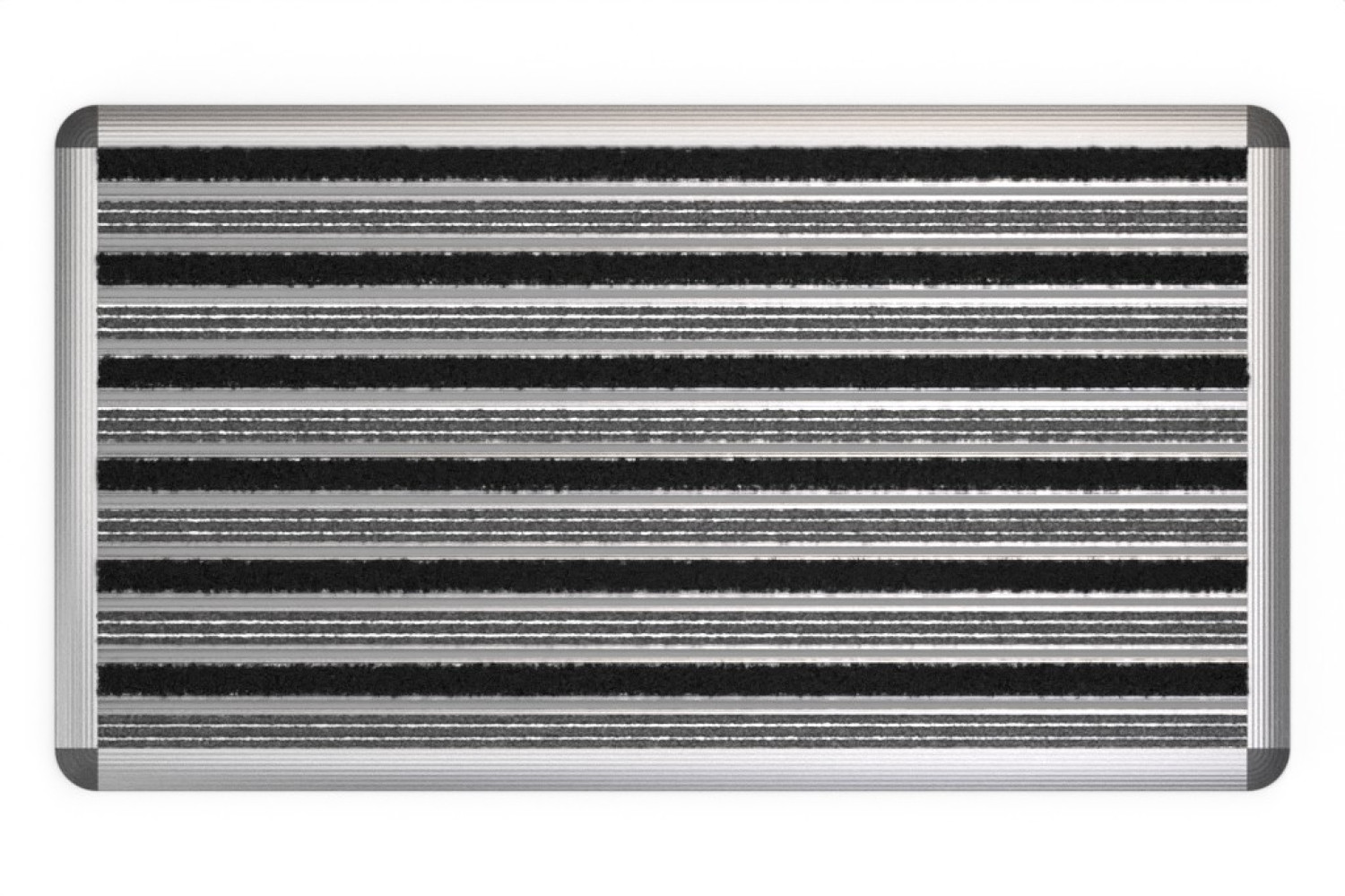 ENTRADA Schuhabtreter HOME Rips T05PP grau / Brush BL01 schwarz 90 x 50 cm
