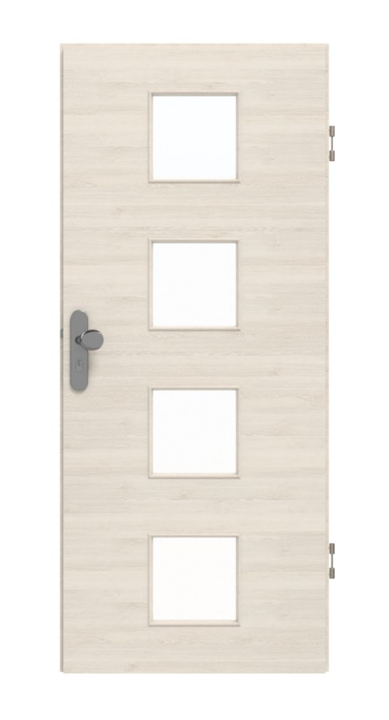 GARANT Wohnungseingangstür Quer Authentic Perl GCK08 mit Lichtausschnitt LA-10