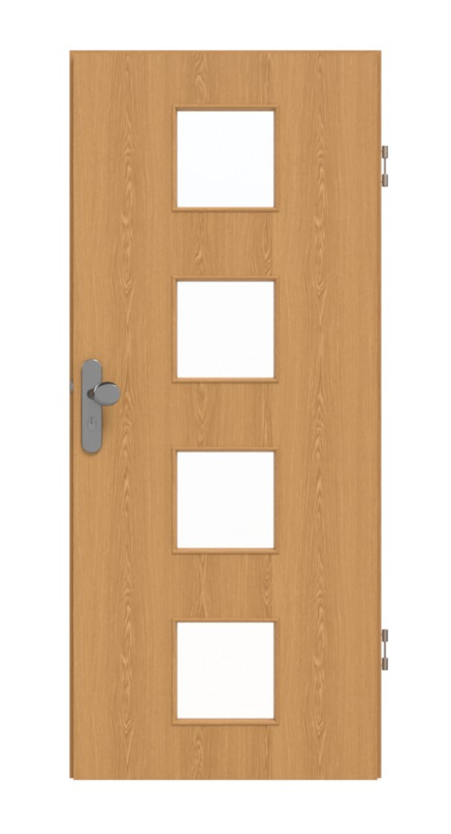 GARANT Wohnungseingangstür Eiche Premium GCK08 mit Lichtausschnitt LA-10