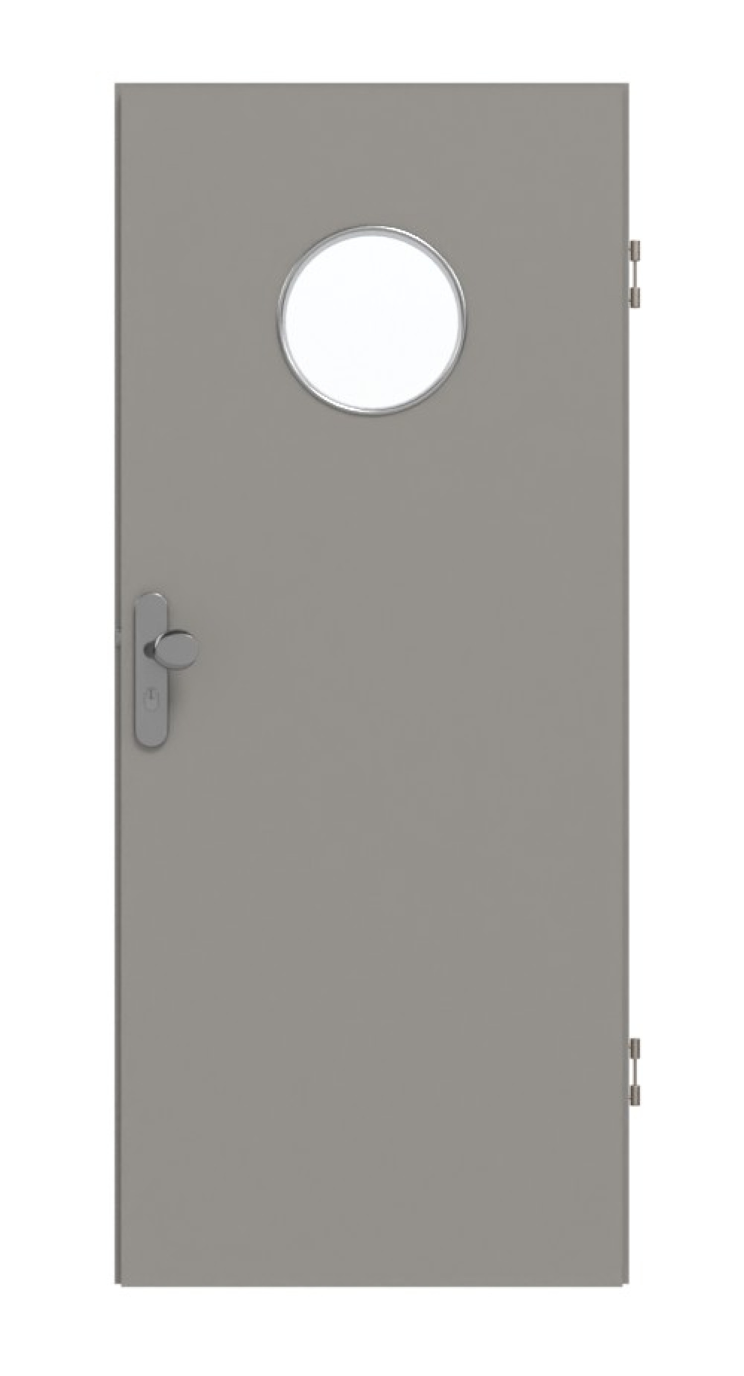 GARANT Wohnungseingangstür U12115SD Platingrau GHK08 mit Lichtausschnitt LA-12