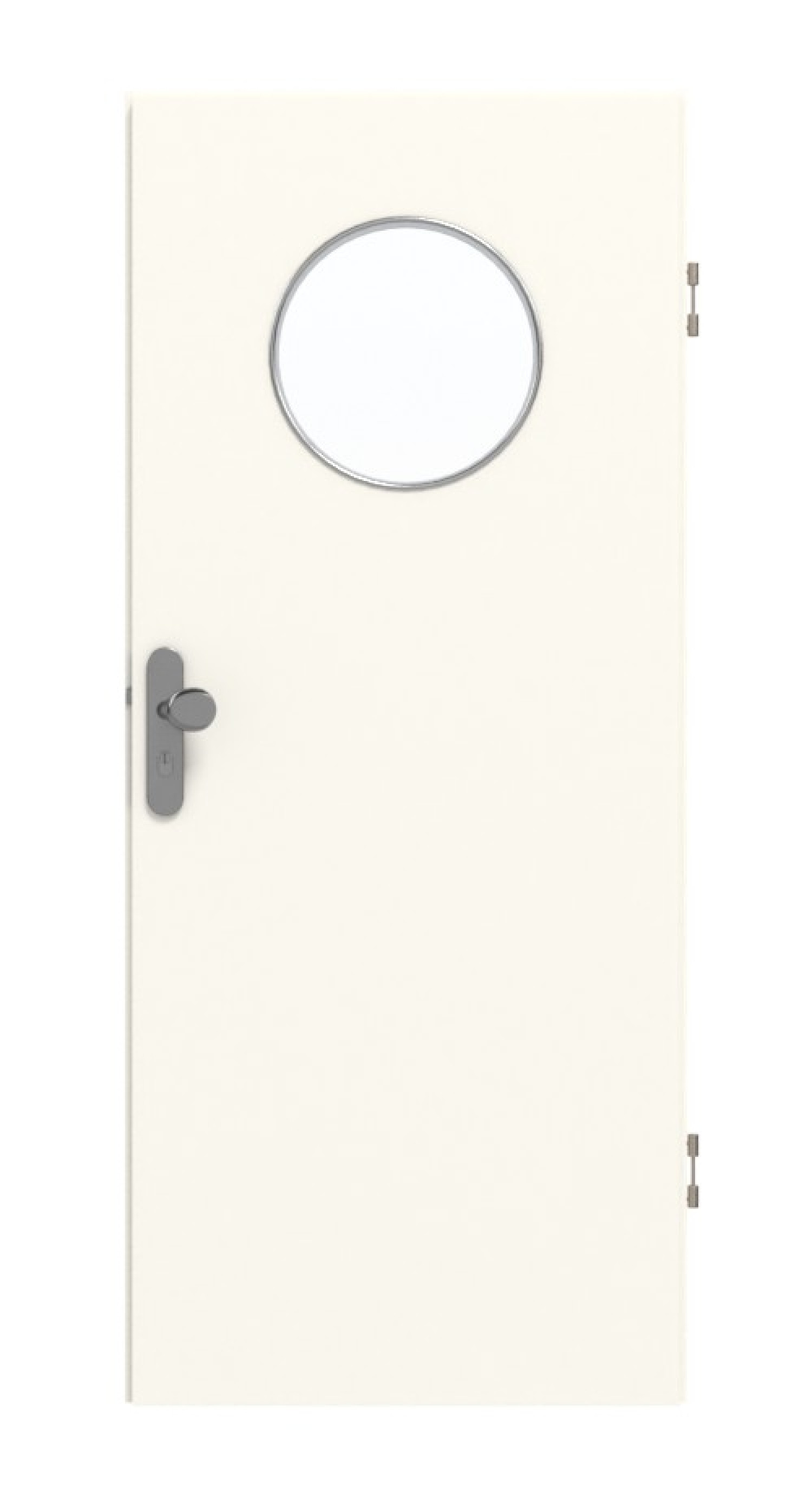 GARANT Wohnungseingangstür 0105-60 Pearl White CePaL mit Lichtausschnitt LA-13