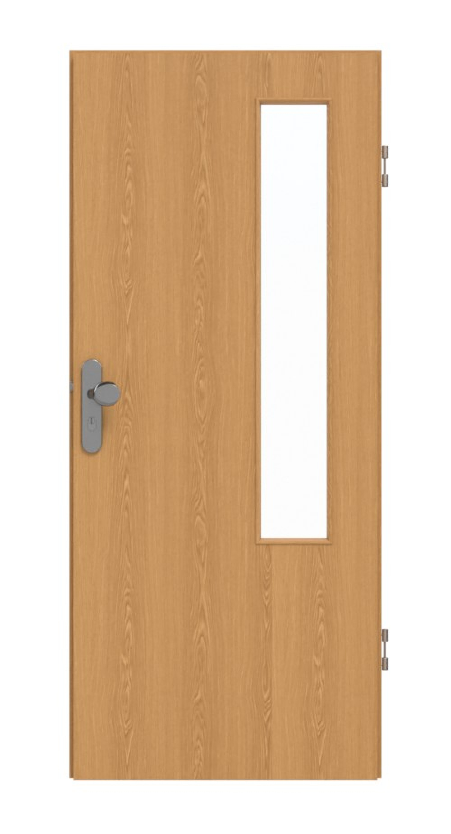 GARANT Wohnungseingangstür Eiche Premium GCK08 mit Lichtausschnitt LA-5 bandseitig
