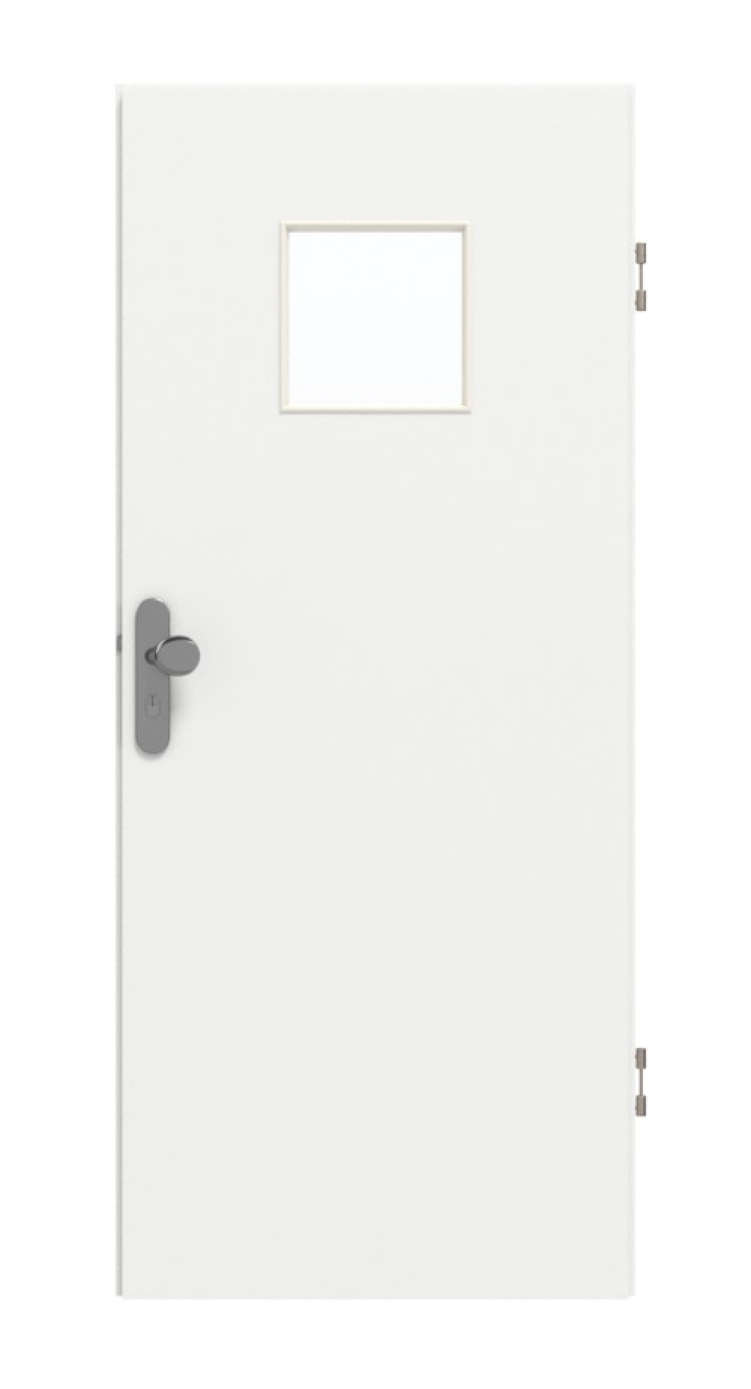 GARANT Wohnungseingangstür D354-60 Designer White Resopal mit Lichtausschnitt LA-7