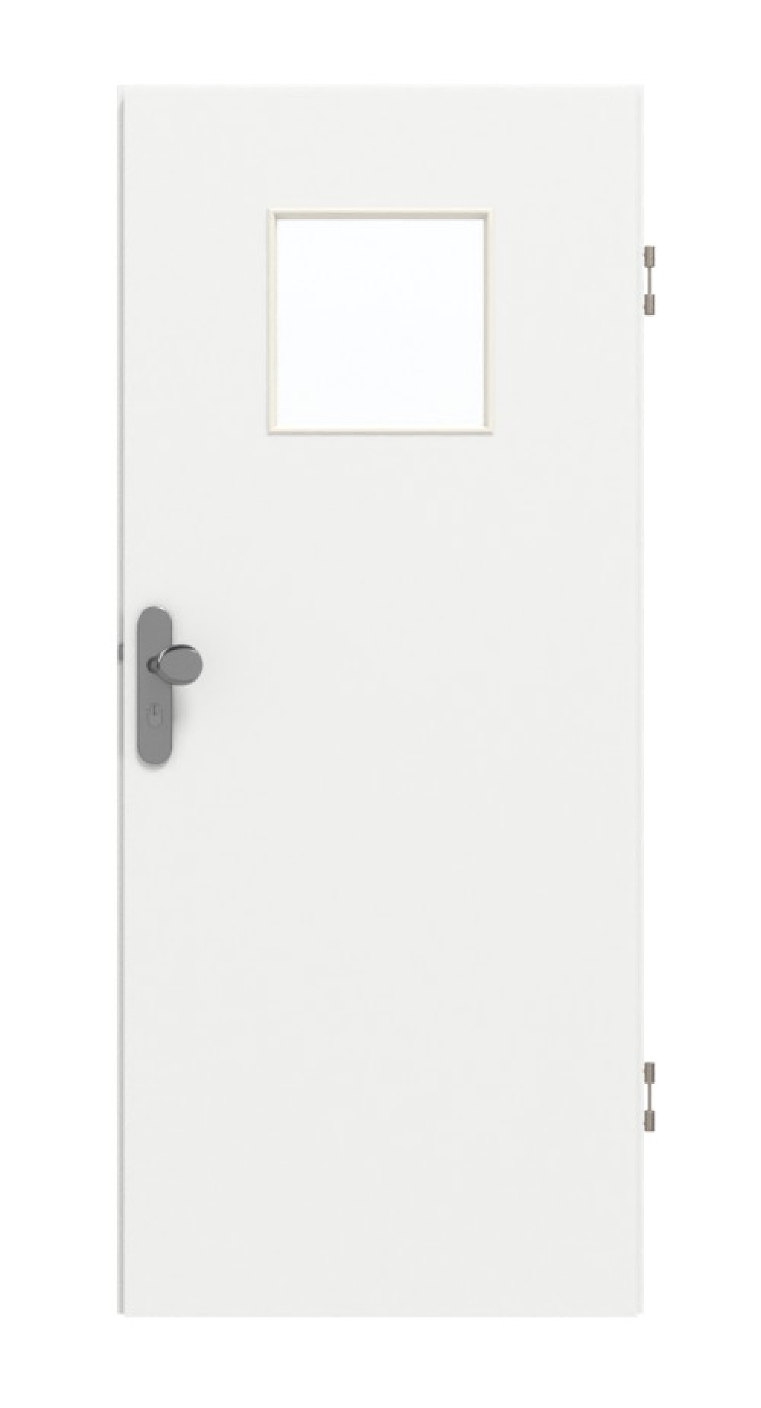 GARANT Wohnungseingangstür D354-60 Designer White Resopal mit Lichtausschnitt LA-8
