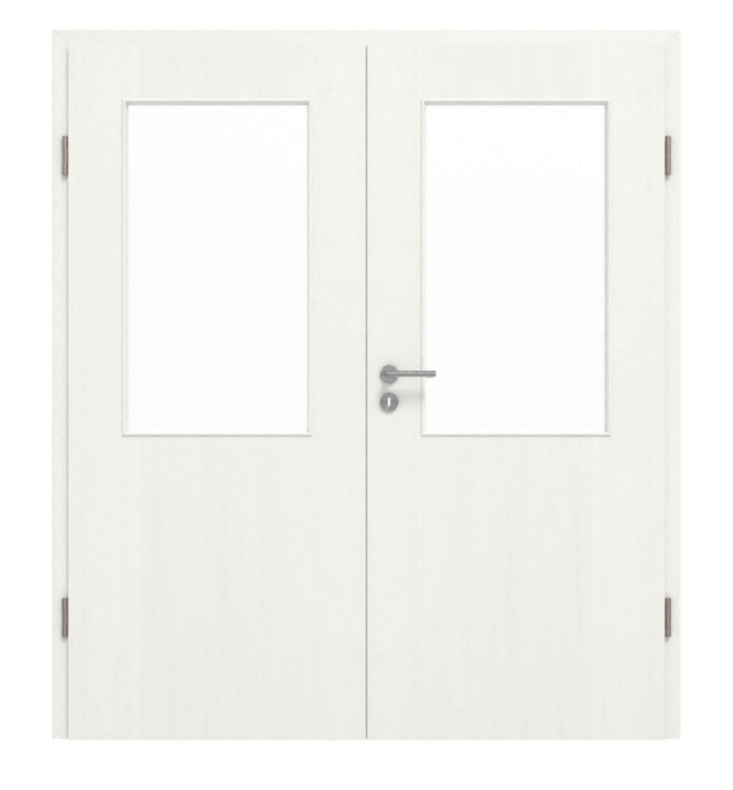 GARANT Doppelflügeltür inkl. Zarge Authentic Bianco CePaL mit Lichtausschnitt LA-6
