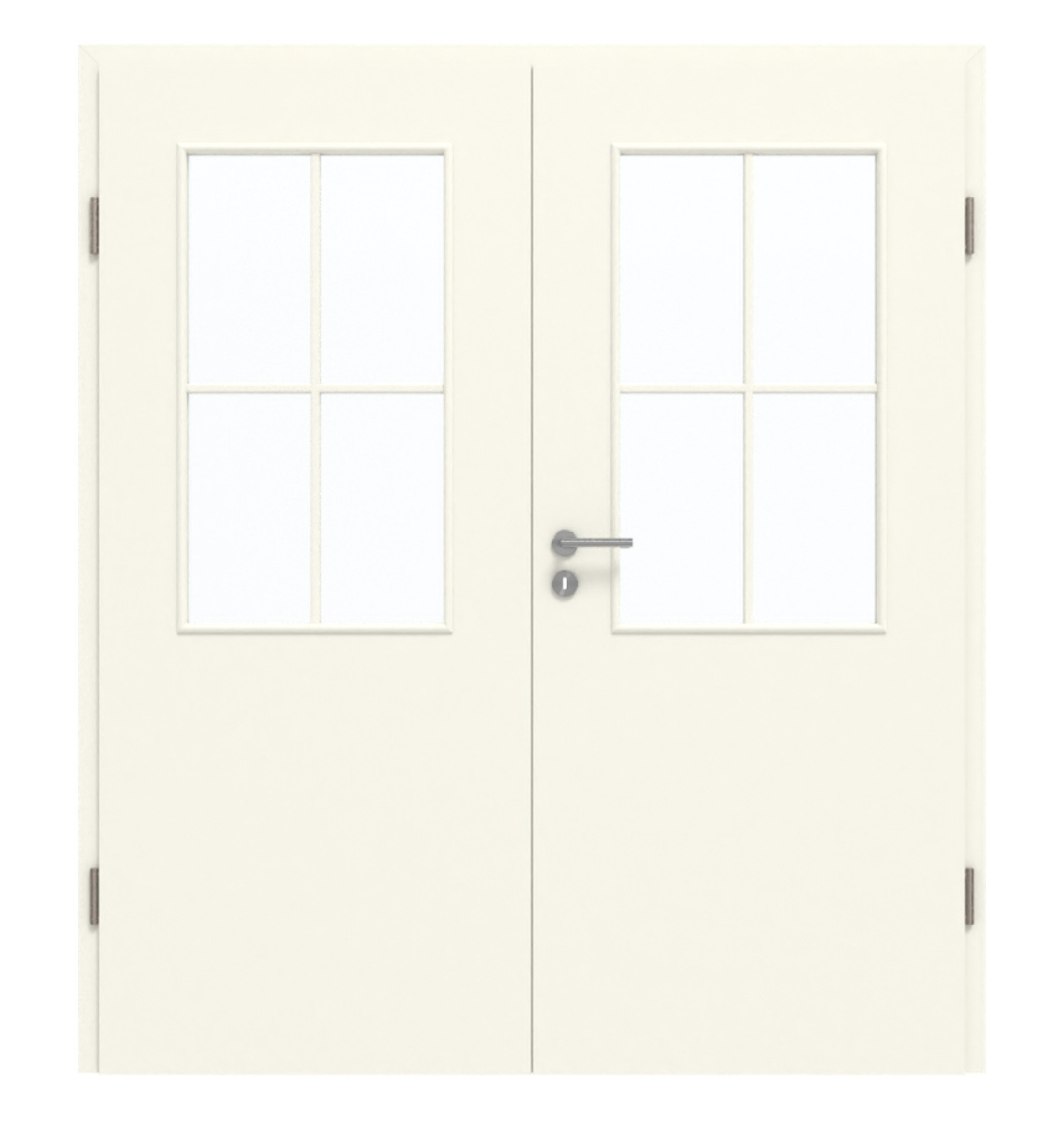GARANT Doppelflügeltür inkl. Zarge 9417-60 Snow White CePaL mit Lichtausschnitt LA-6 Sprosse SP0