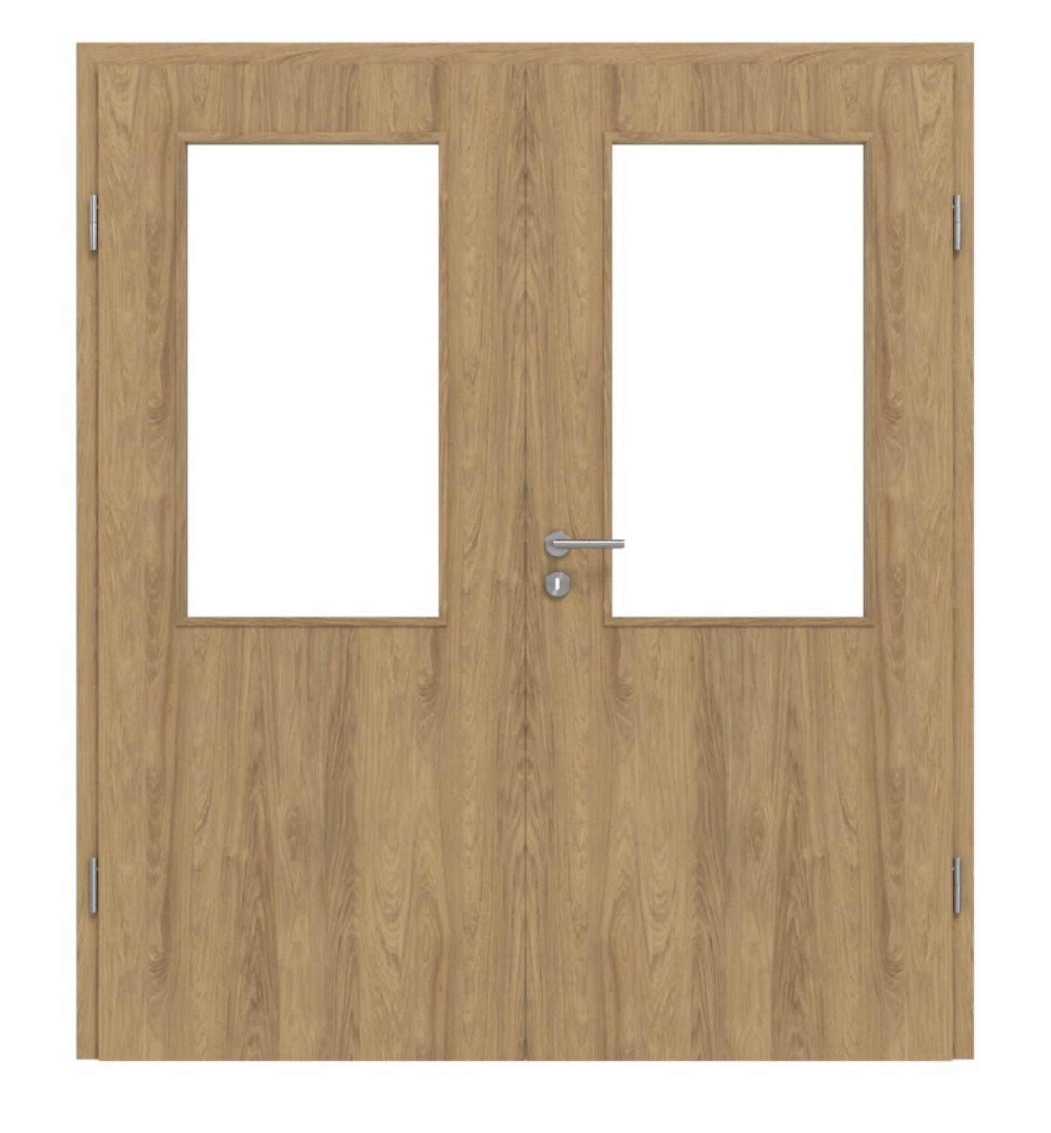 CLASSEN Doppelflügeltür 4.2 Hickory Eiche CPL mit Lichtausschnitt inkl. Zarge