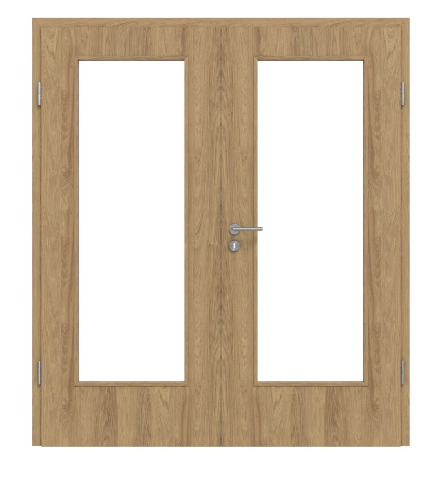 CLASSEN Doppelflügeltür 4.3 Hickory Eiche CPL mit Lichtausschnitt inkl. Zarge