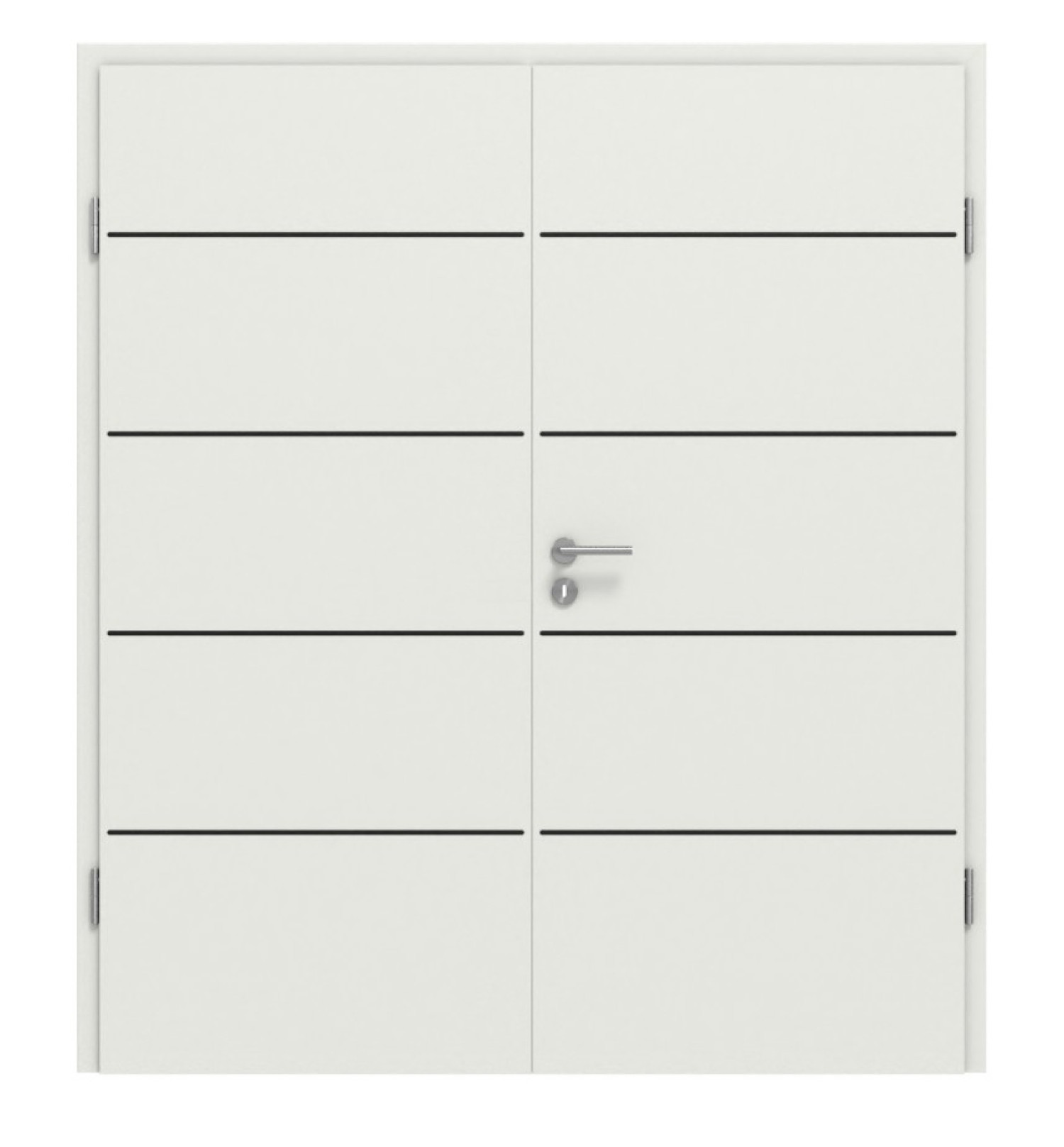 CLASSEN Doppelflügeltür 6.9 Weiß RAL 9003 CPL inkl. Zarge