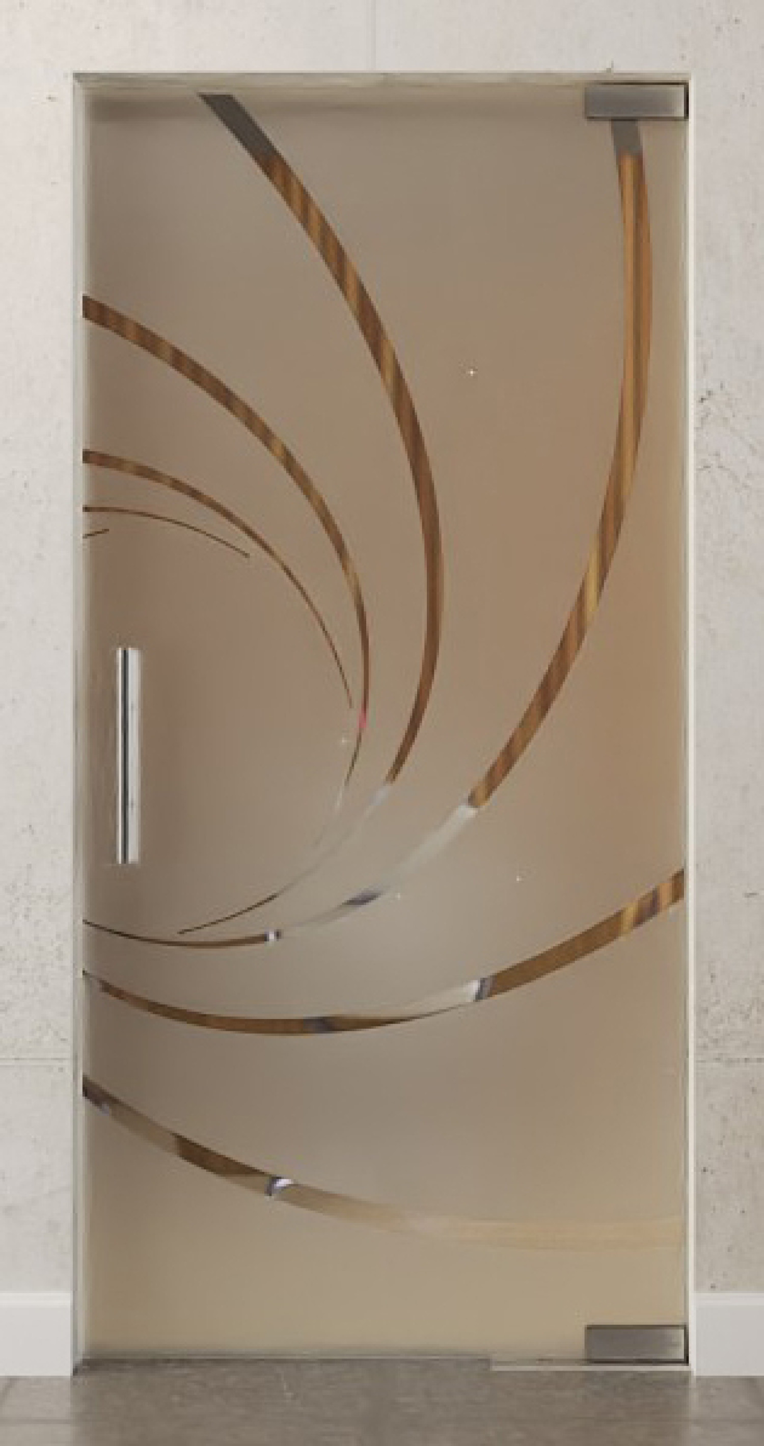Bild von Cristall Motiv klar Glaspendeltür DORMA Mundus BTS Variante 1 - Erkelenz