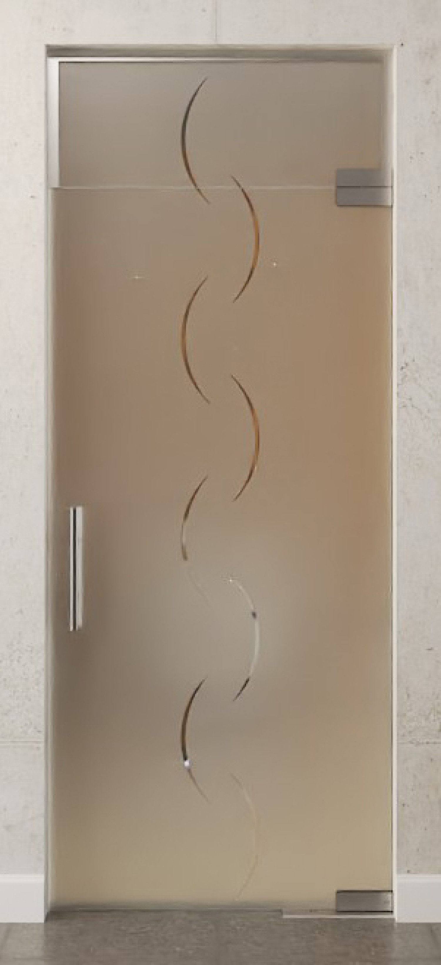 Bild von Atessa Motiv klar Glaspendeltür mit Oberlicht DORMA Mundus BTS Variante 7 - Erkelenz
