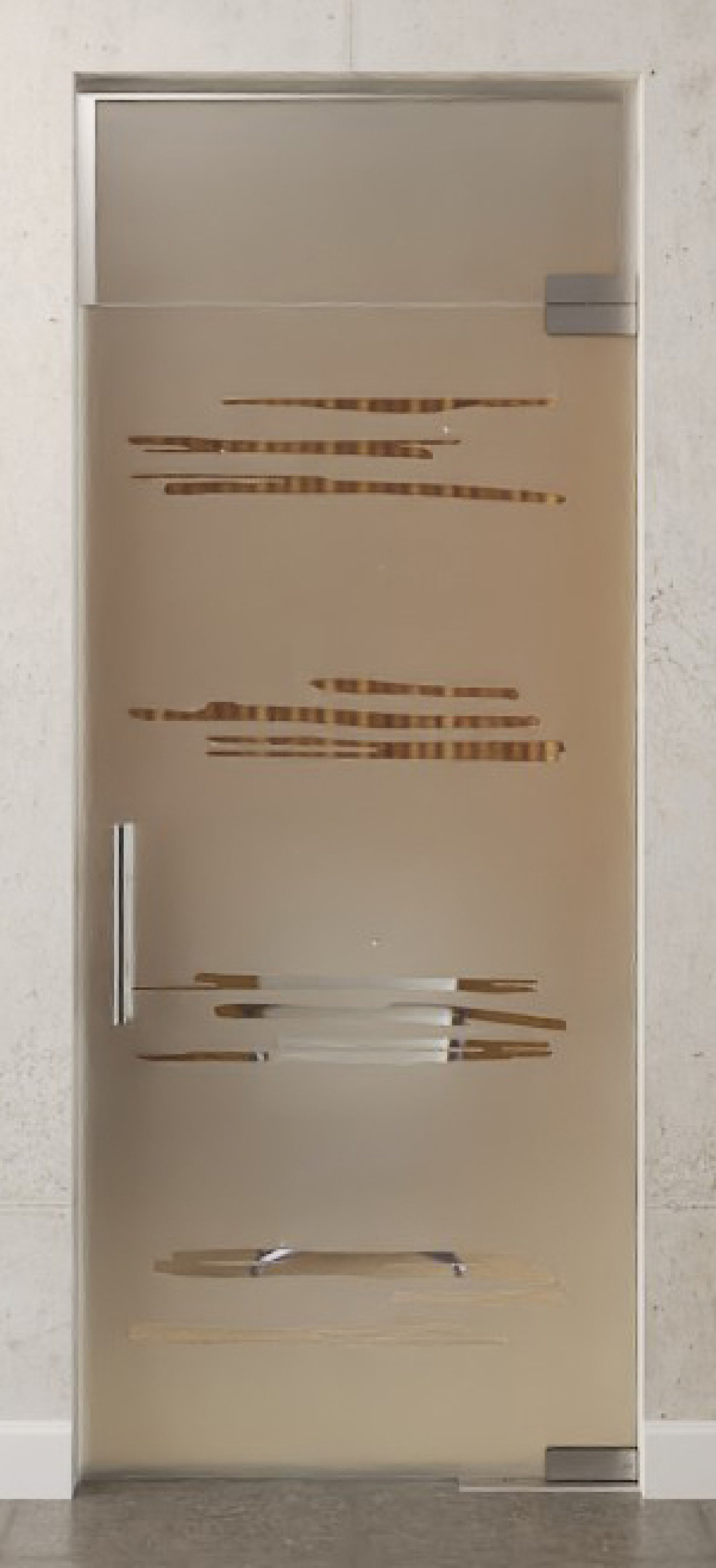 Bild von Bukarest Motiv klar Glaspendeltür mit Oberlicht DORMA Mundus BTS Variante 7 - Erkelenz