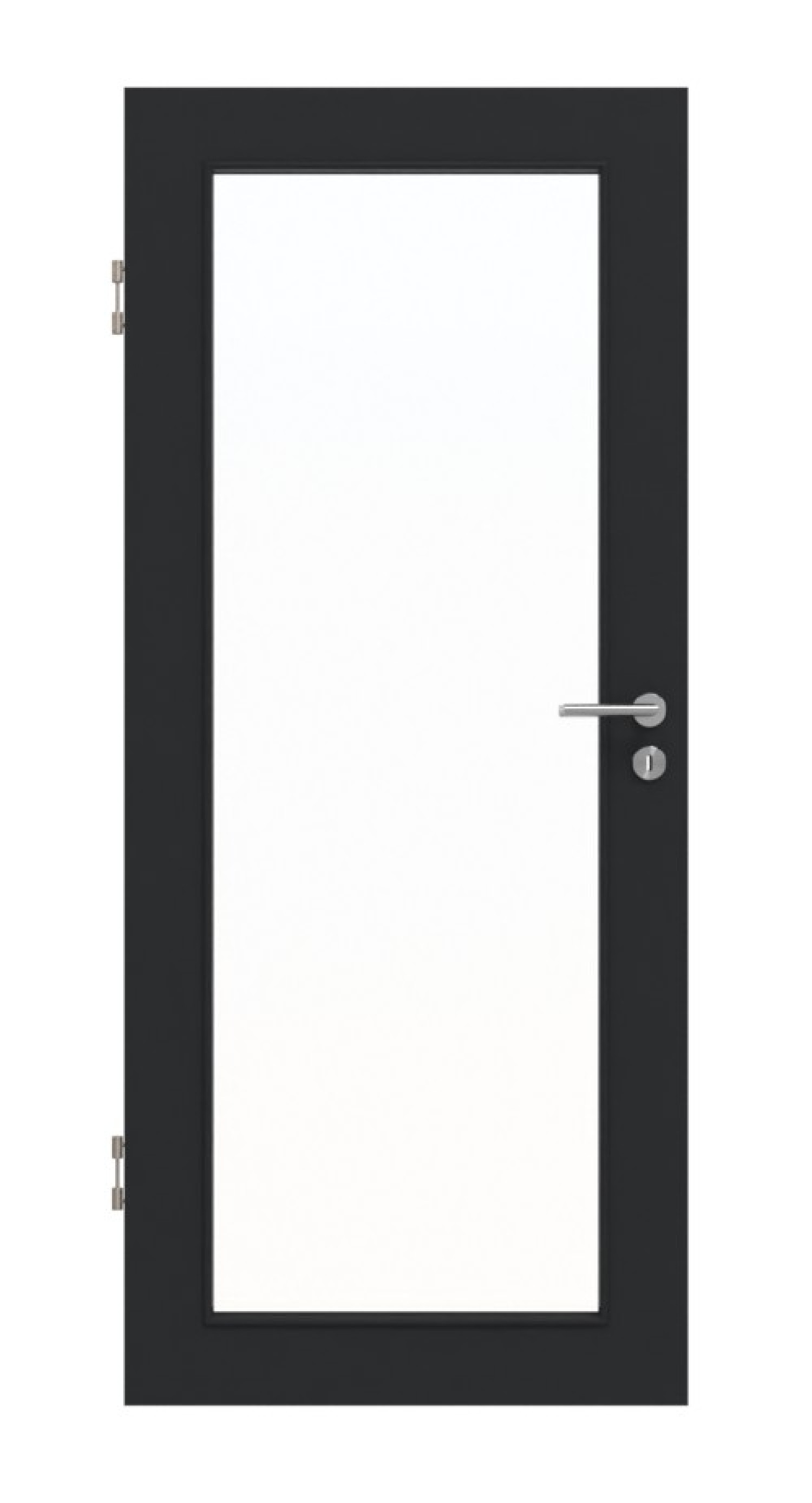 Frontansicht von Anthrazit RAL 7016 LA 27 Mattlack Basic Innentür - Huga