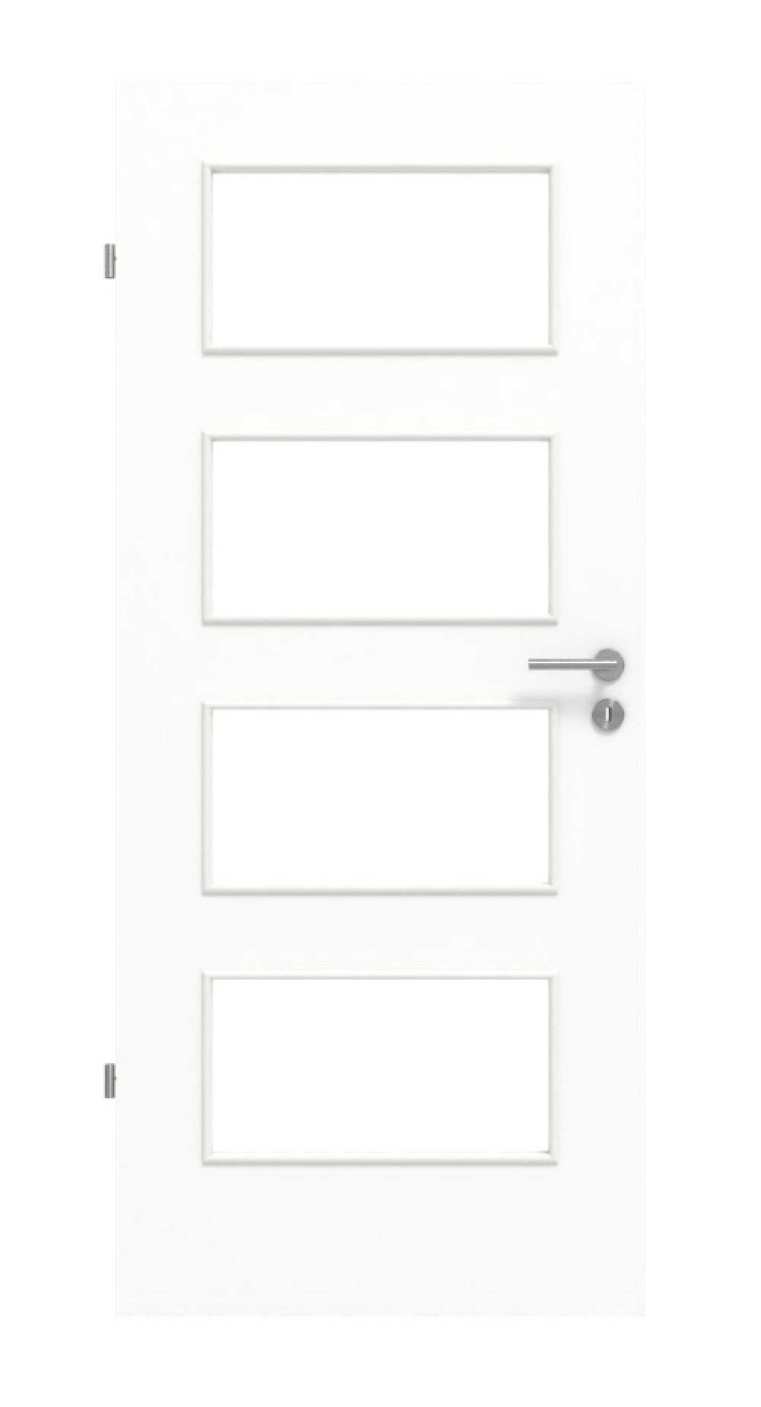 Frontansicht von Ultramatt Weiß LA 9 Basic Innentür - Huga