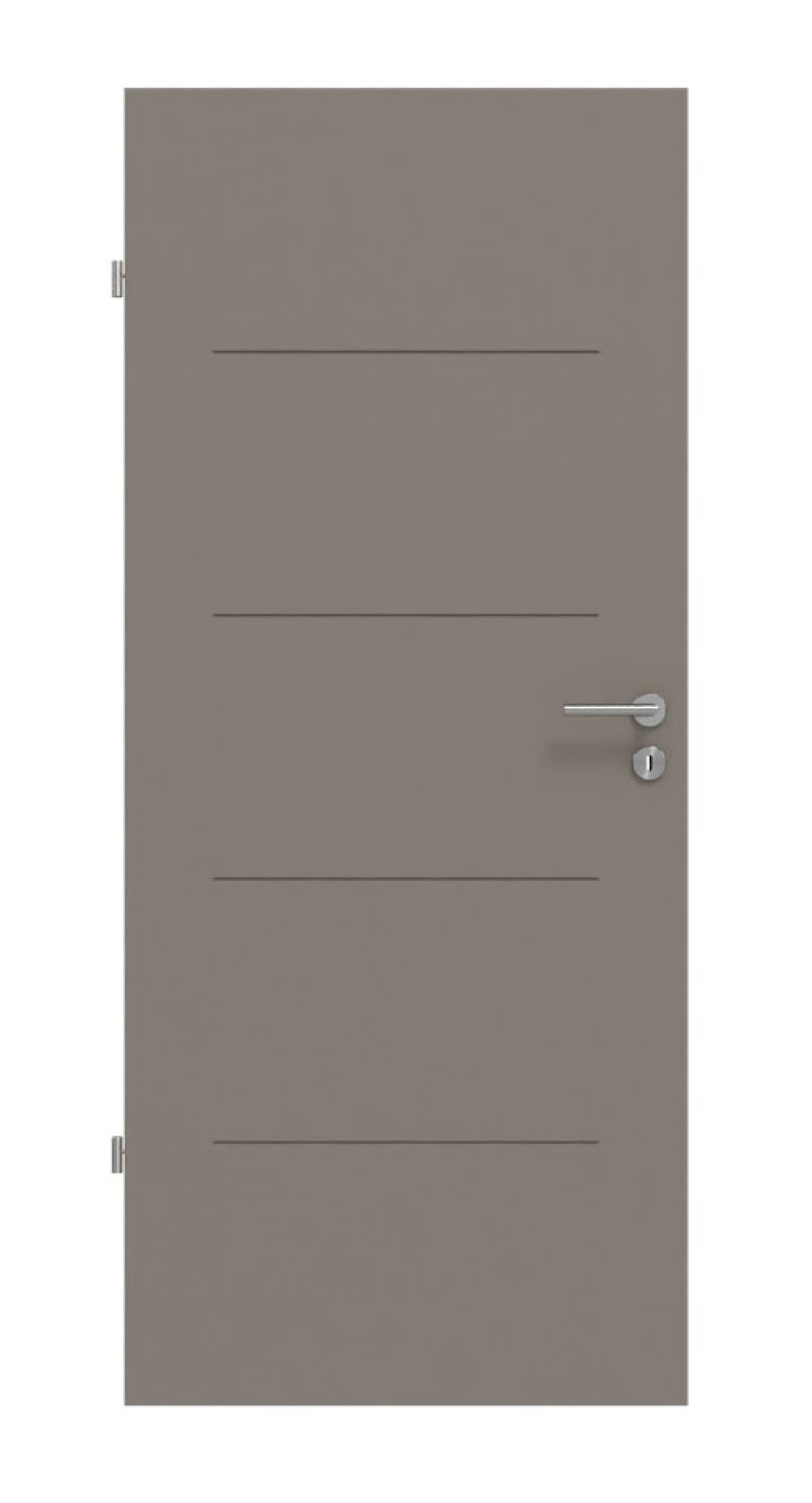 Frontansicht von Signum 14 Basic Lack Taupe RAL 7048 Innentür - Huga