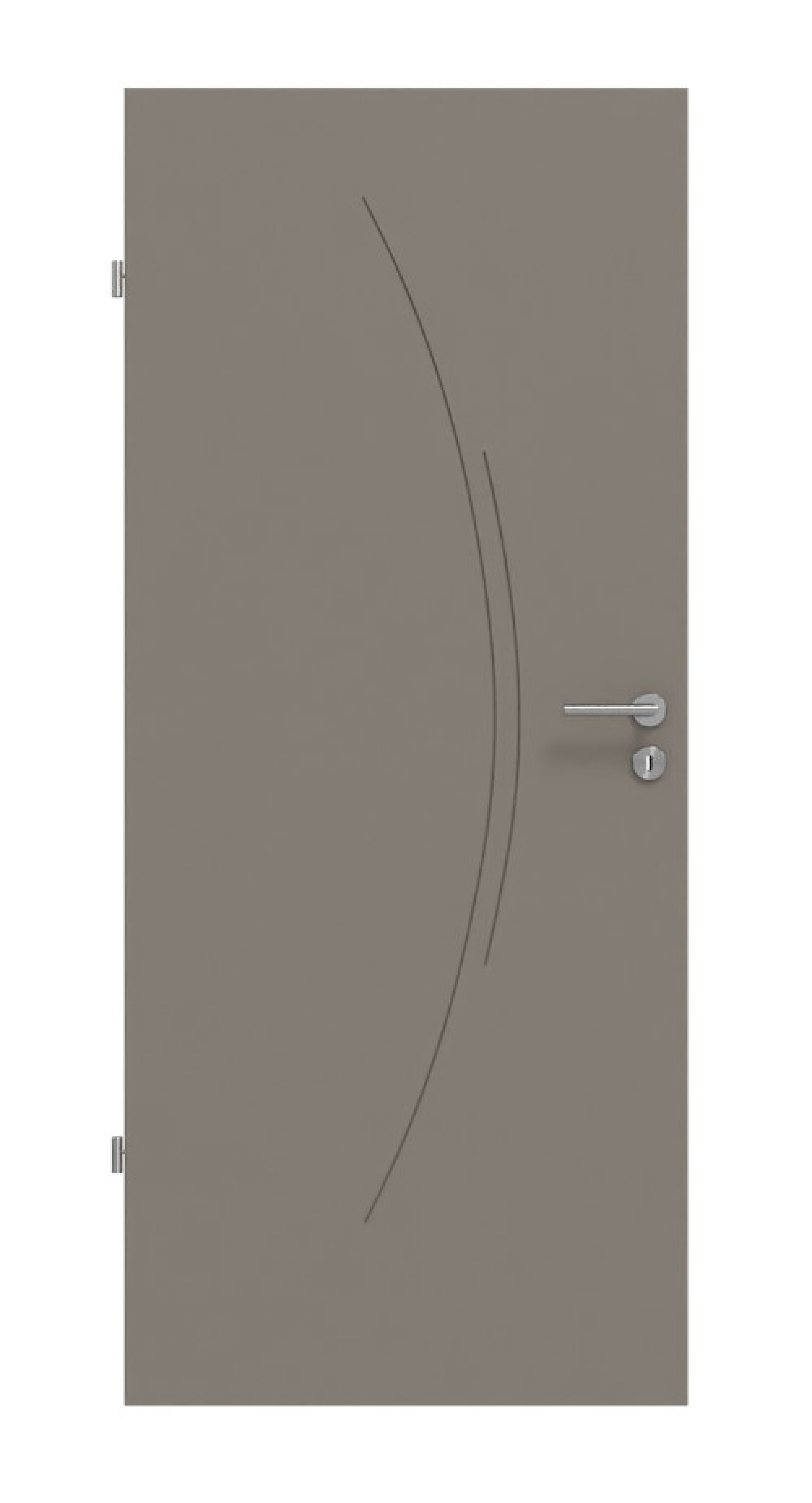 Frontansicht von Signum 49 Basic Lack Taupe RAL 7048 Innentür - Huga