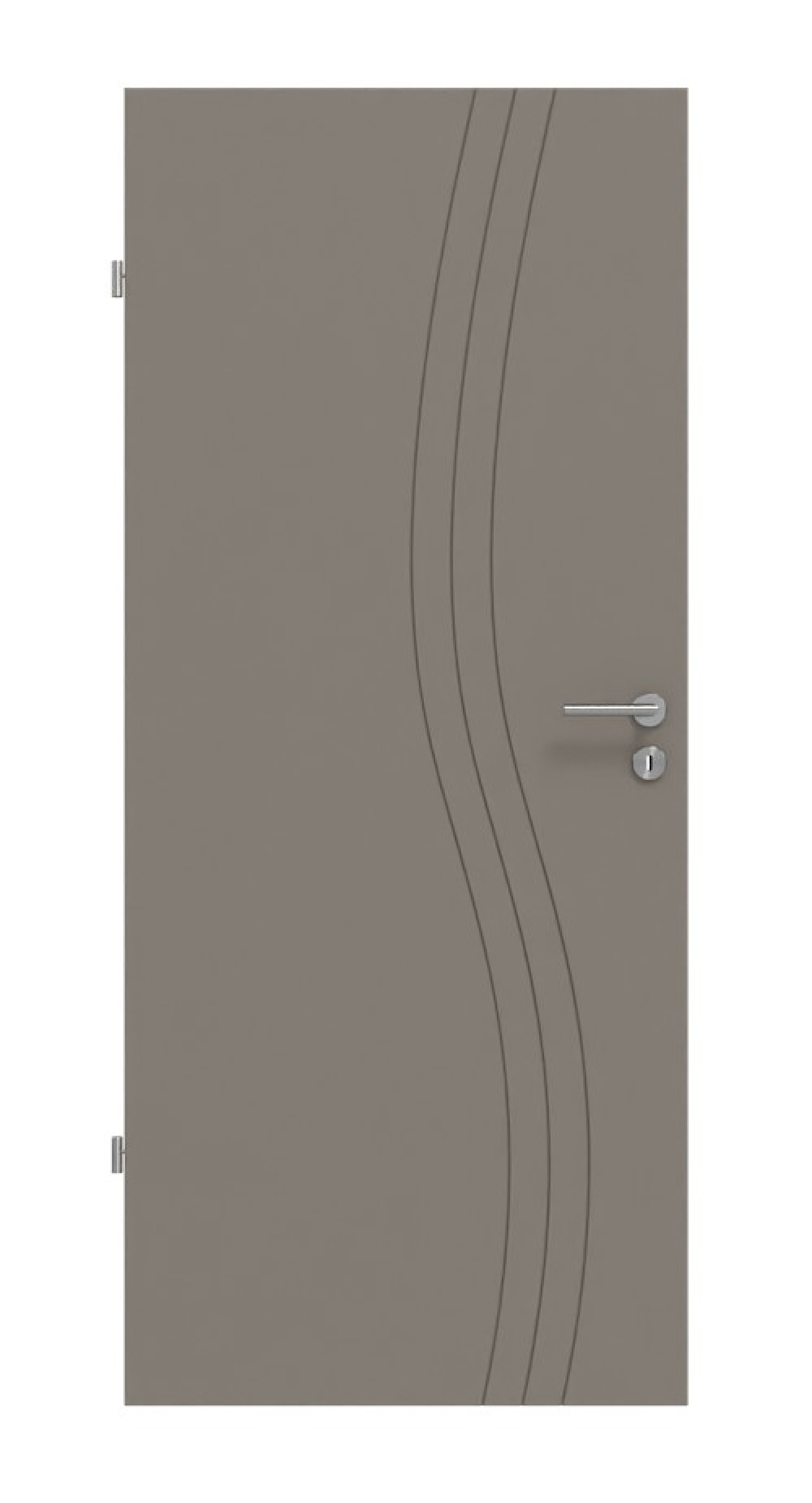 Frontansicht von Signum 53 Basic Lack Taupe RAL 7048 Innentür - Huga