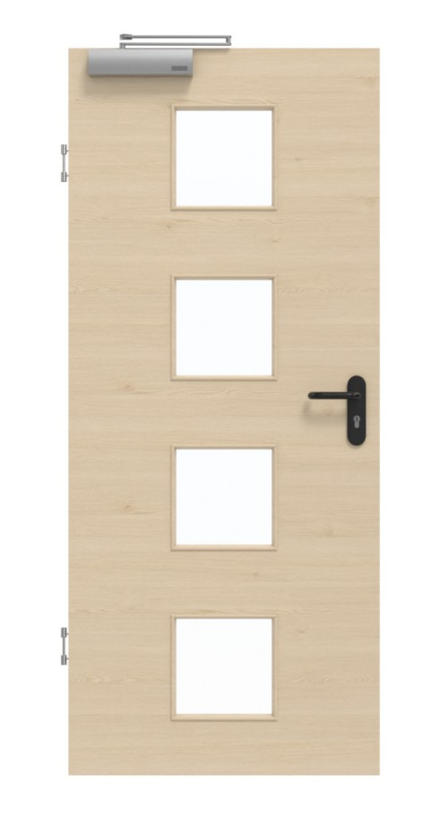 GARANT Rauchschutztür Quer Authentic Sand GCK08 mit Lichtausschnitt LA-10