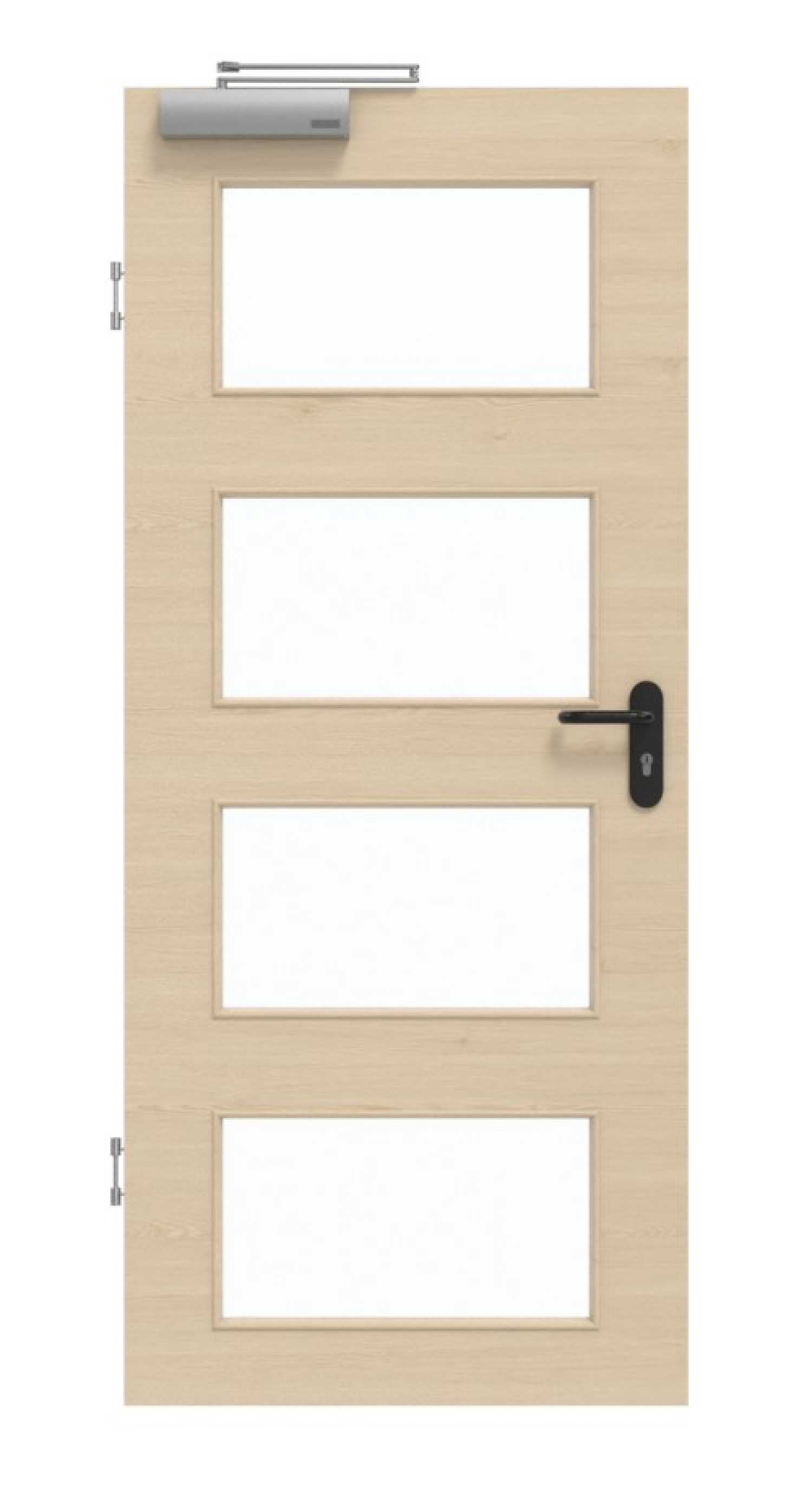 GARANT Rauchschutztür Quer Authentic Sand GCK08 mit Lichtausschnitt LA-11