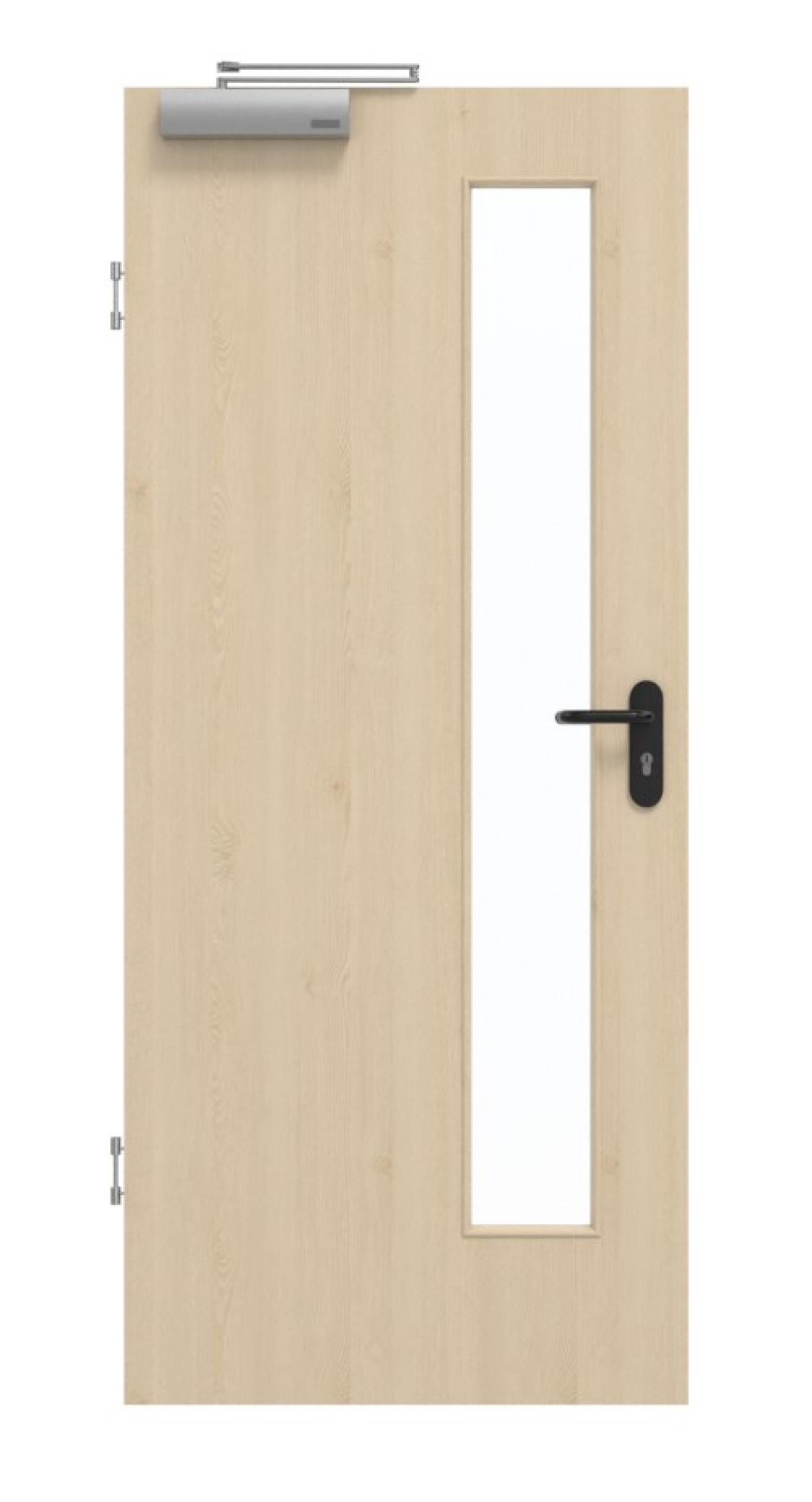 GARANT Rauchschutztür Authentic Sand CePaL mit Lichtausschnitt LA-4 schlossseitig