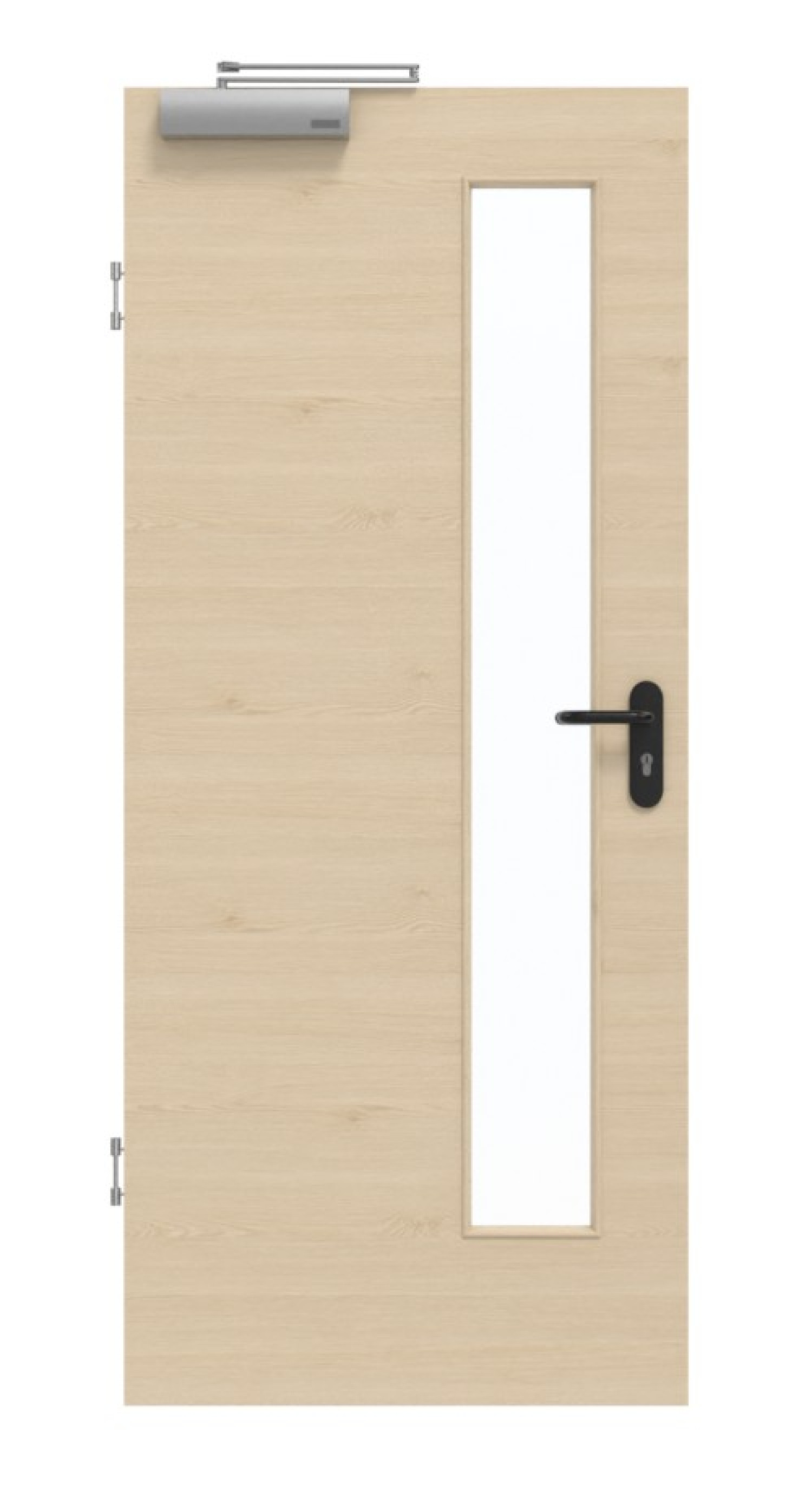 GARANT Rauchschutztür Quer Authentic Sand GCK08 mit Lichtausschnitt LA-4 schlossseitig