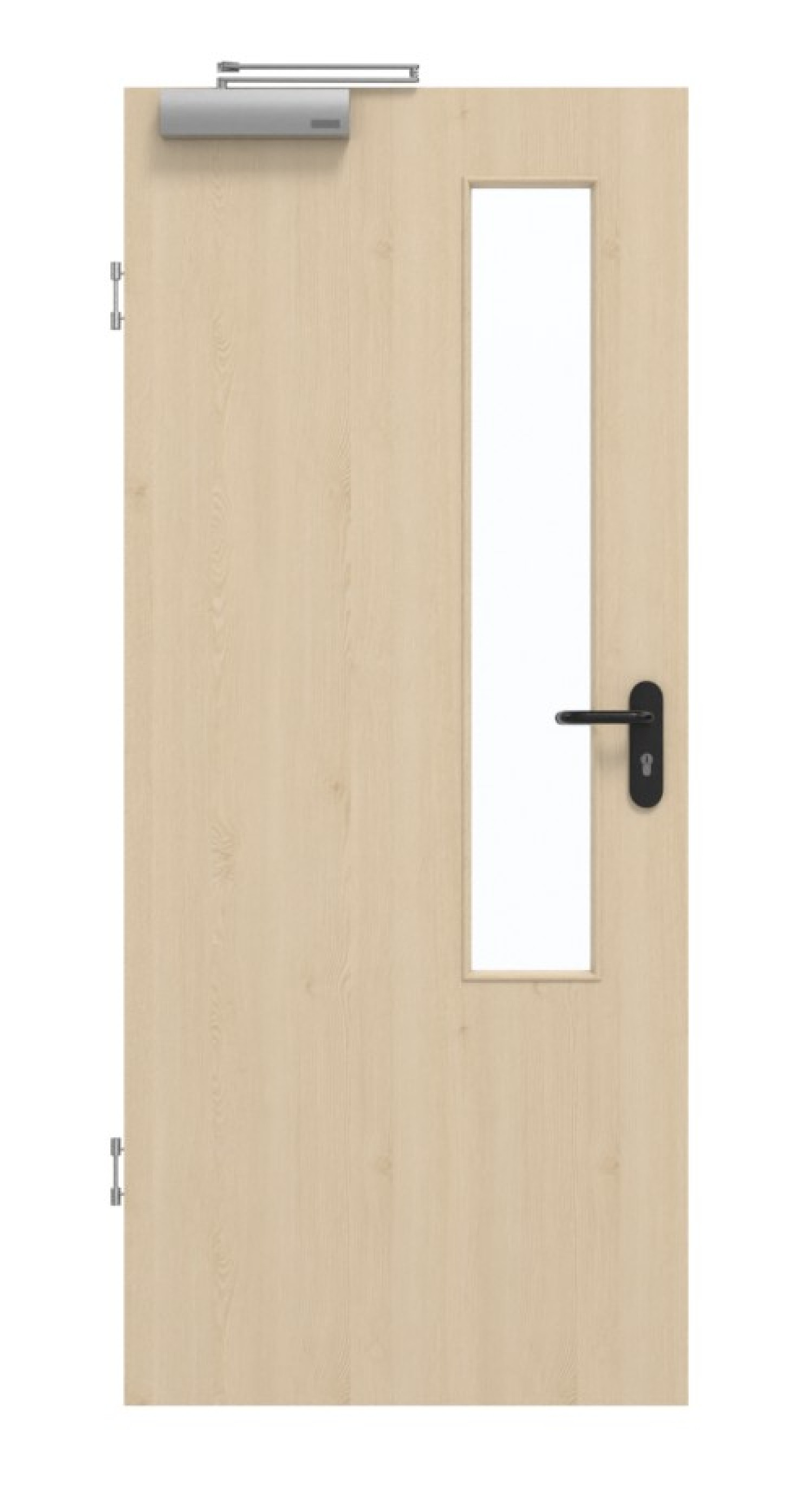 GARANT Rauchschutztür Authentic Sand CePaL mit Lichtausschnitt LA-5 schlossseitig