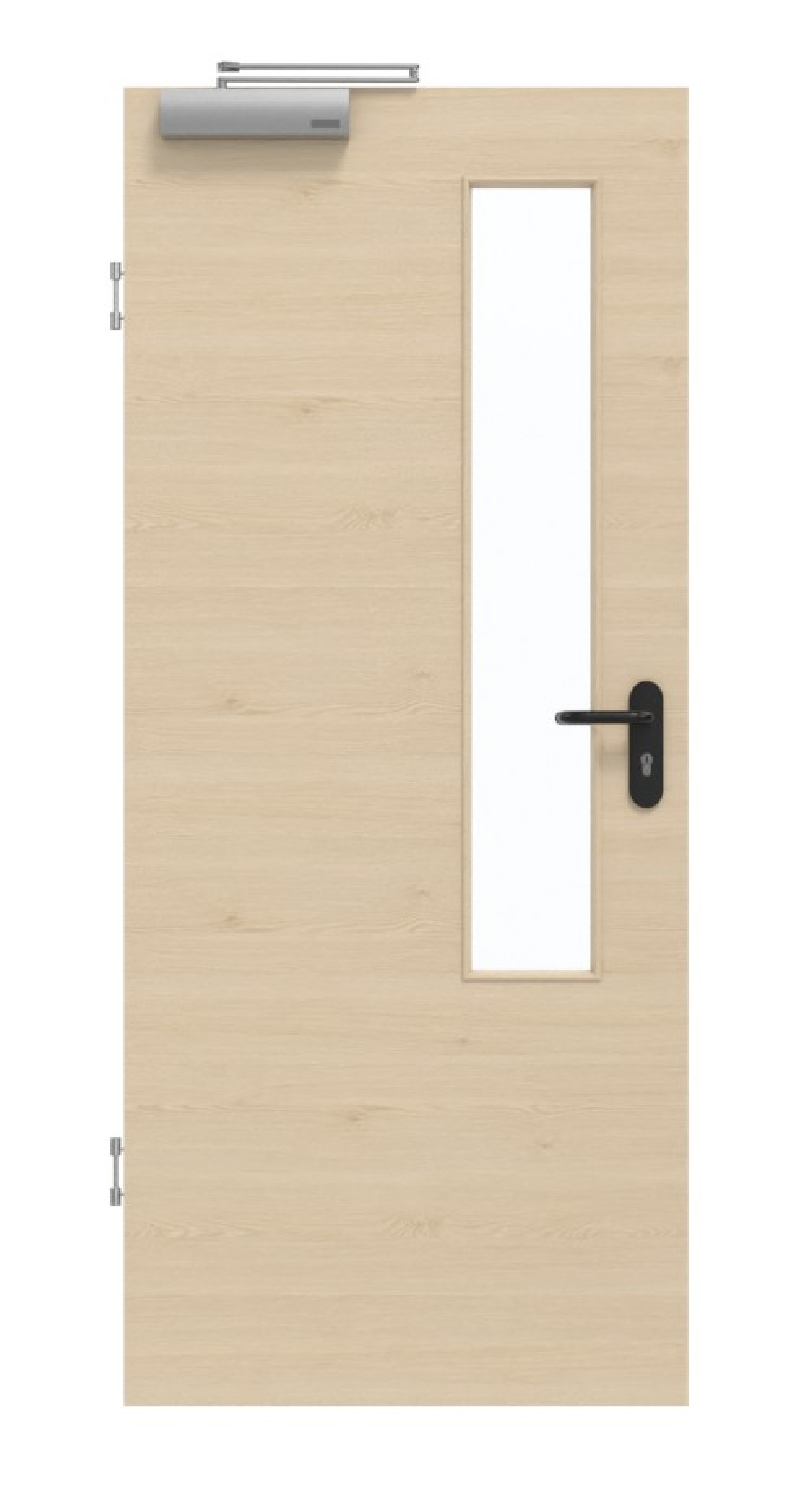 GARANT Rauchschutztür Quer Authentic Sand GCK08 mit Lichtausschnitt LA-5 schlossseitig