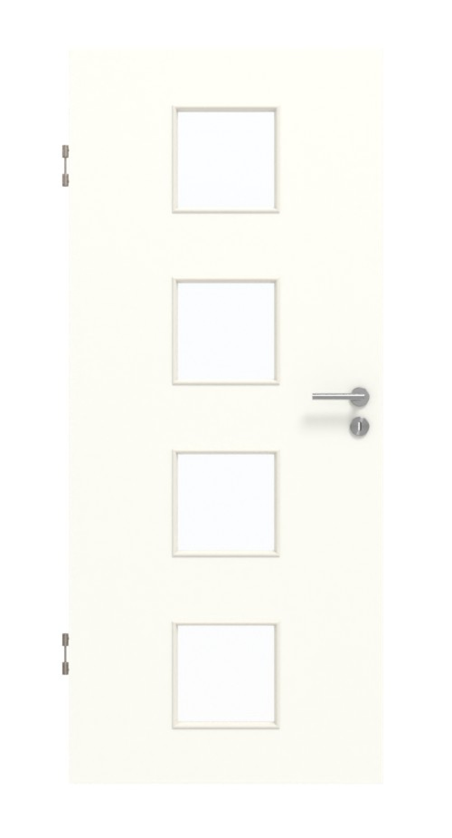 GARANT Schallschutztür U11026SD Kristallweiß GHK08 mit Lichtausschnitt LA-10