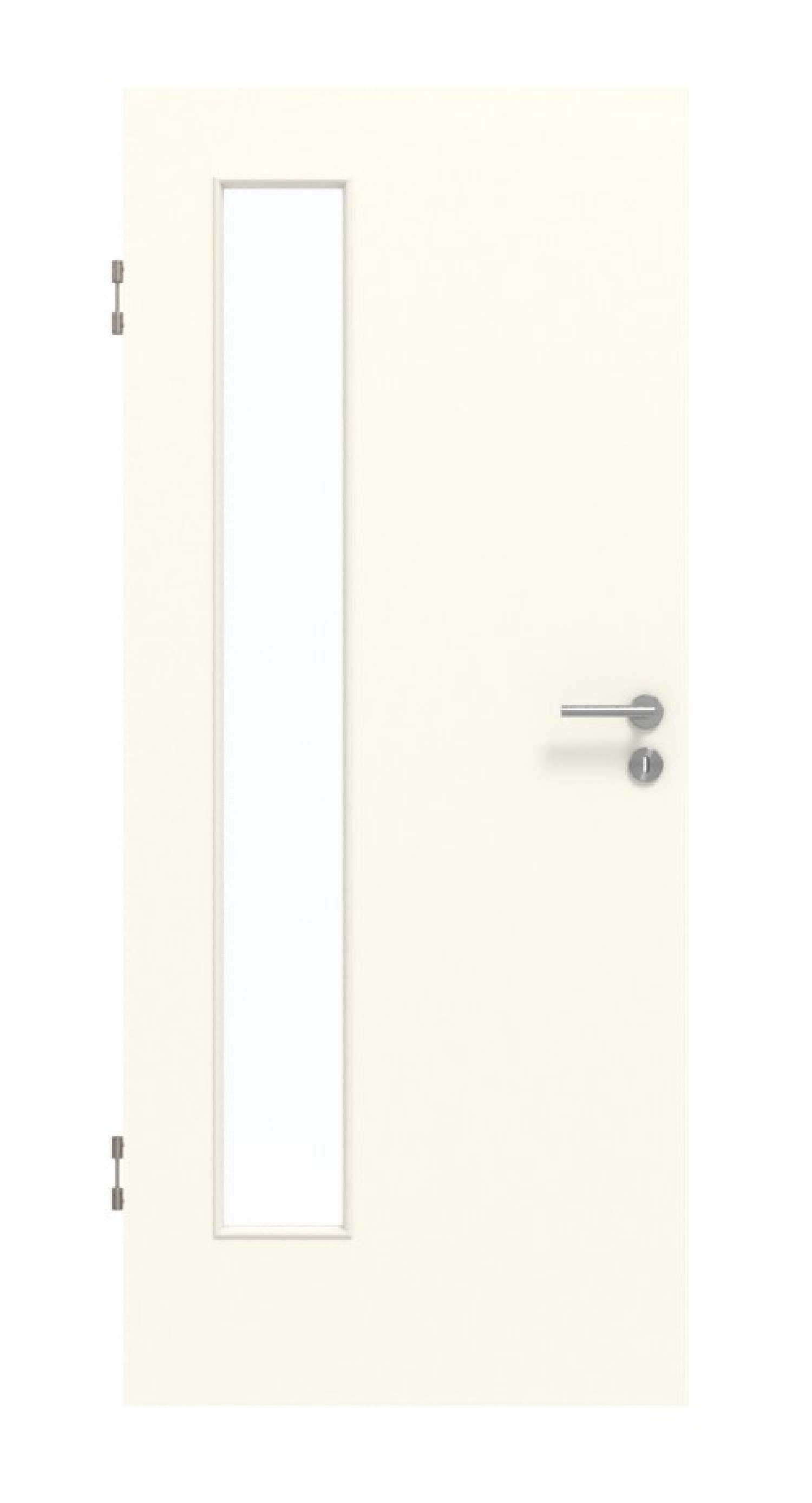 GARANT Schallschutztür W980ST15 Platinweiß GHK08 mit Lichtausschnitt LA-4 bandseitig