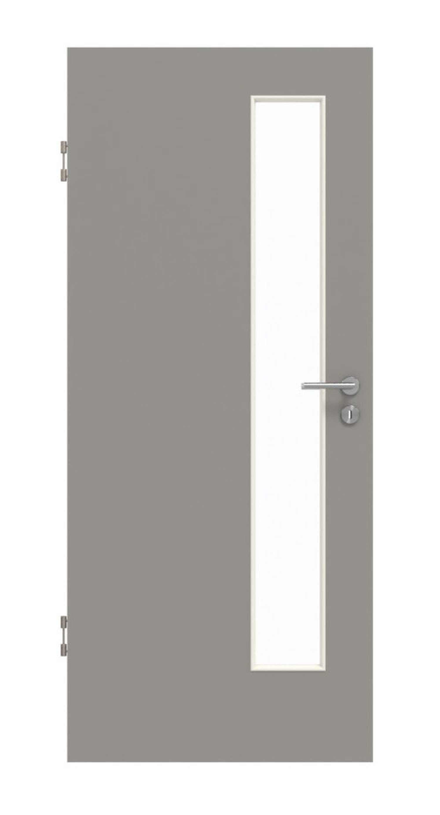 GARANT Schallschutztür U12115SD Platingrau GHK08 mit Lichtausschnitt LA-4 schlossseitig