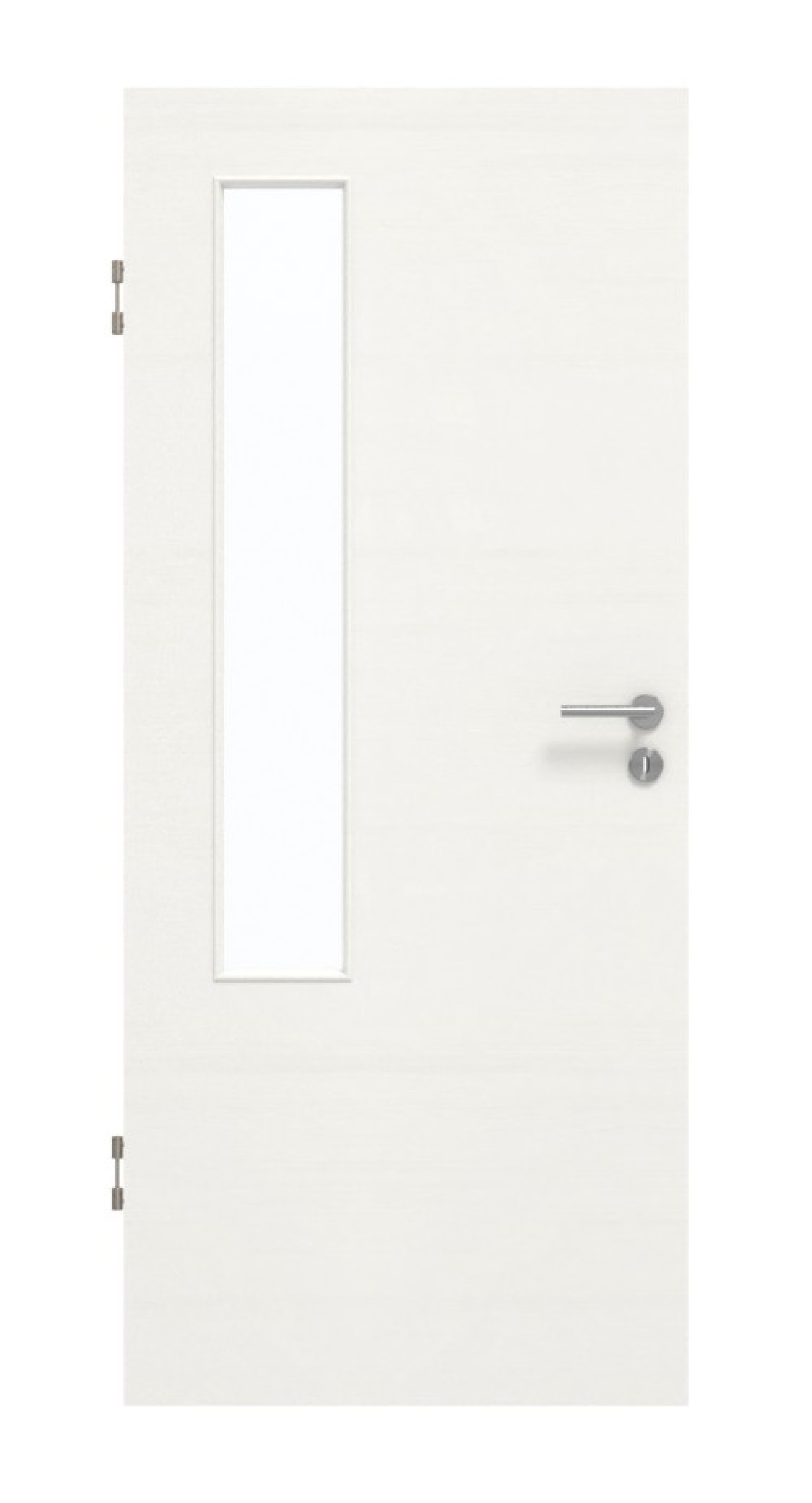 GARANT Schallschutztür Quer Authentic Bianco CePaL mit Lichtausschnitt LA-5 bandseitig