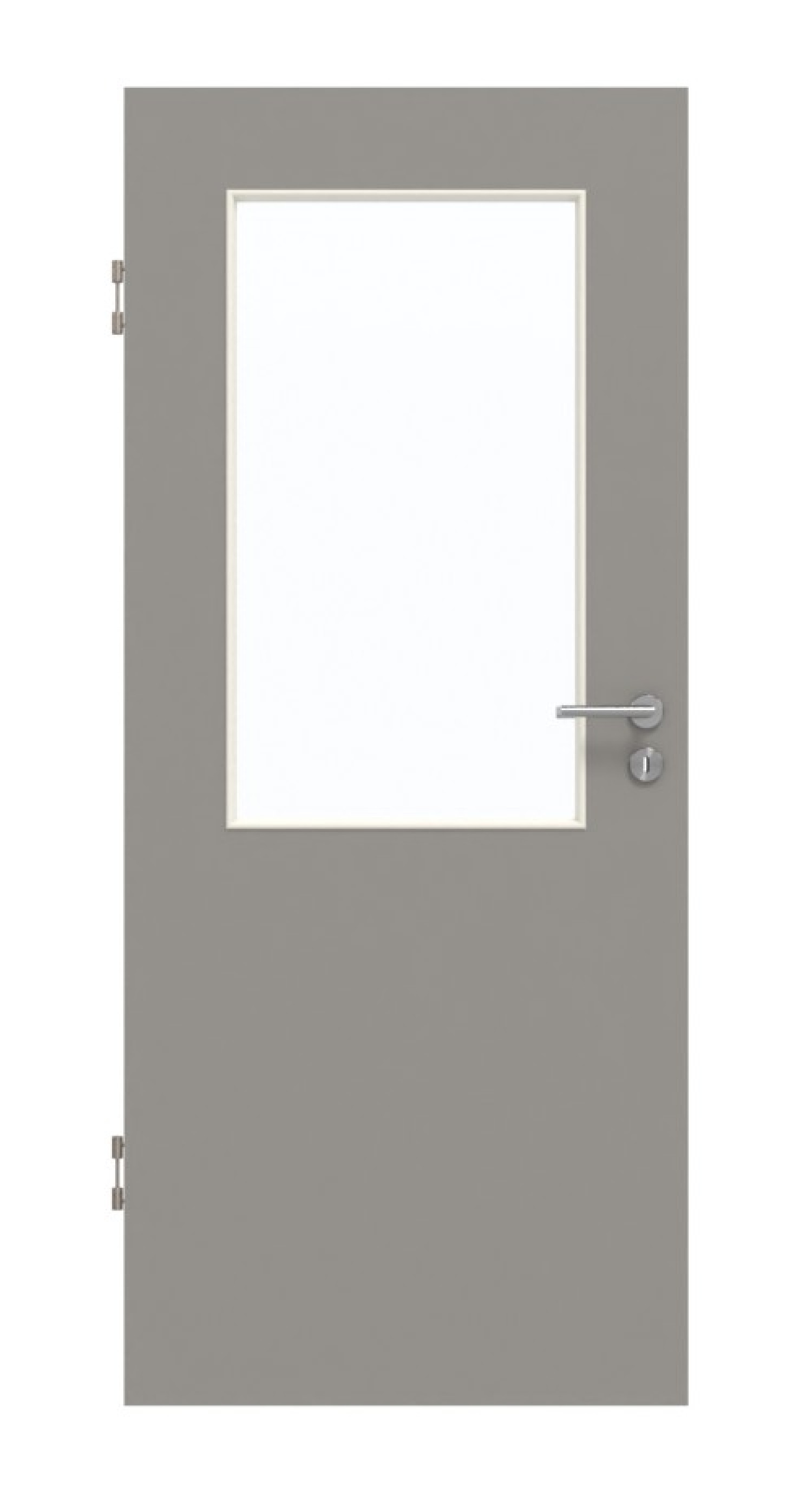 GARANT Schallschutztür U12115SD Platingrau GHK08 mit Lichtausschnitt LA-6
