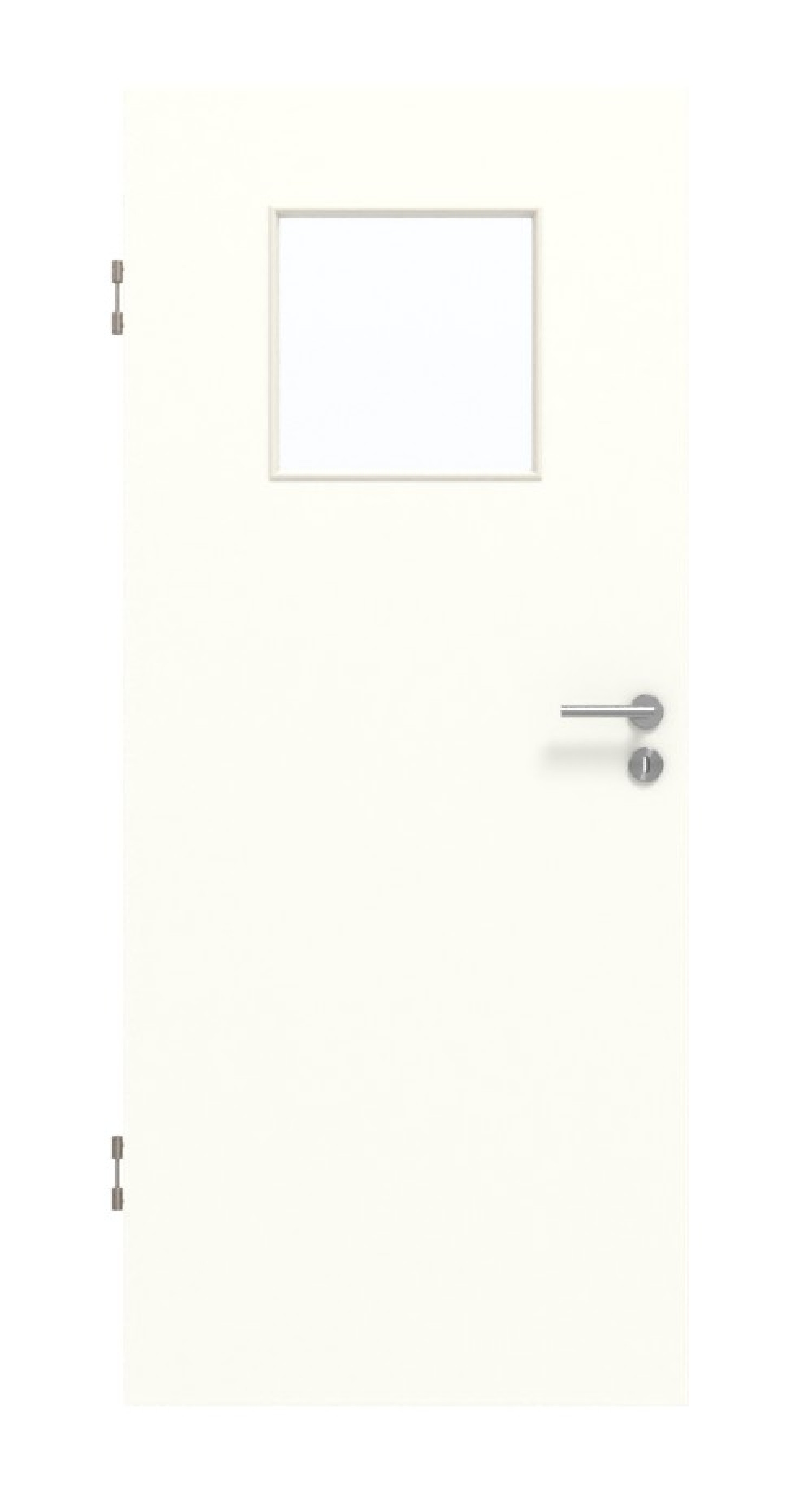 GARANT Schallschutztür U11026SD Kristallweiß GHK08 mit Lichtausschnitt LA-9