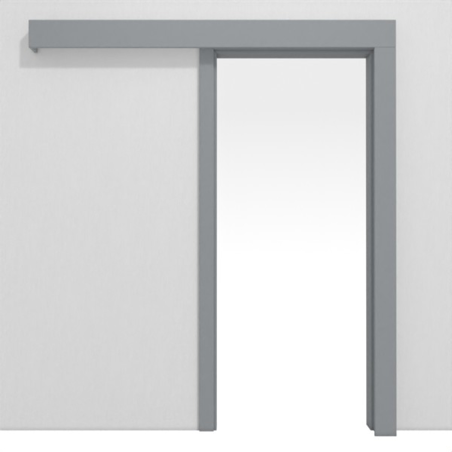 Bild von Schiebetür-System Classic vor der Wand laufend Duritop Flint Grey - Jeld-Wen