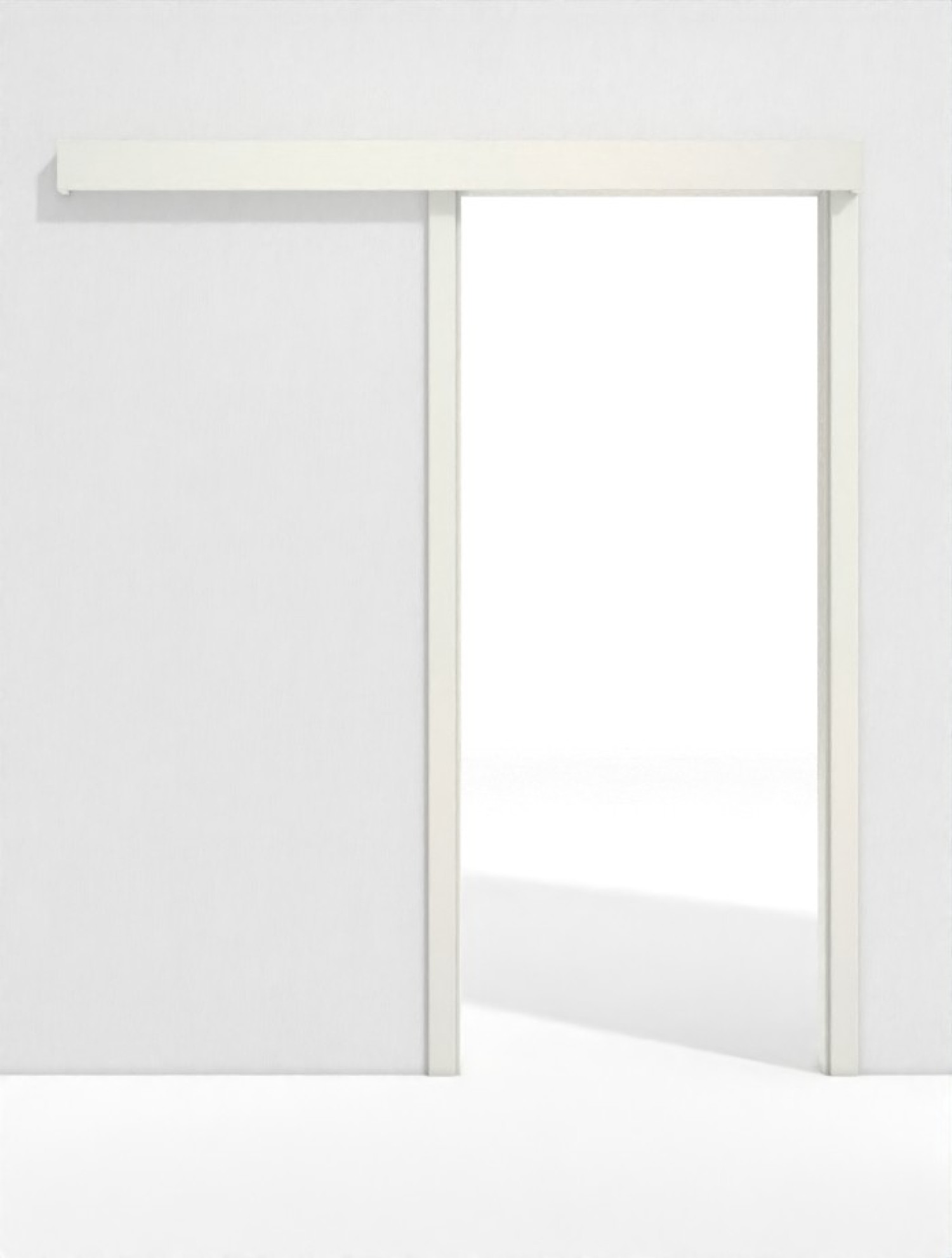 GARANT Schiebetürsystem vor der Wand laufend Weiß Struktur Premium CePaL