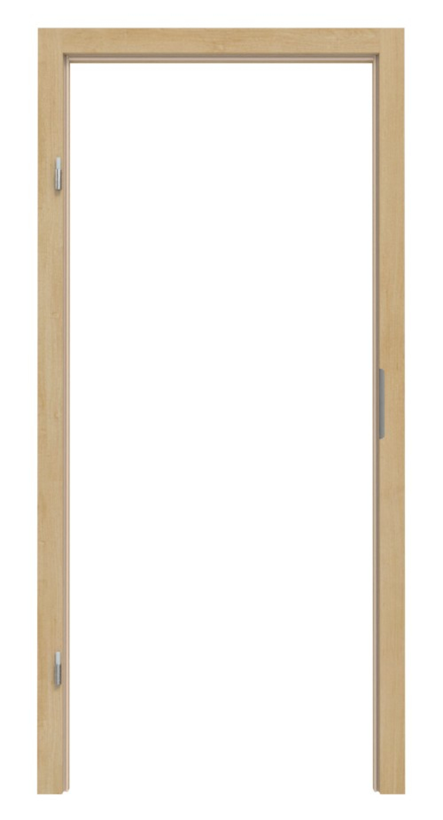 Blendrahmen Kanadischer Ahorn furniert lackiert mit eckiger Kante 80x60mm - Deine Tür