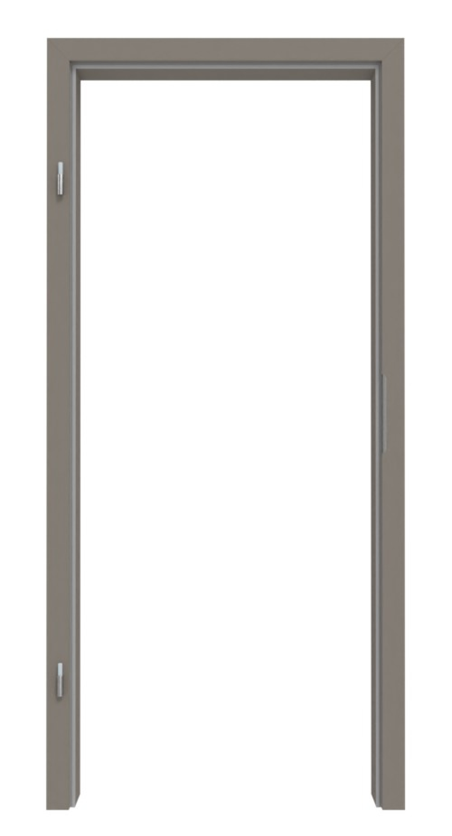 HÖRMANN Zarge Taupe RAL 7048 Lack mit eckiger Kante